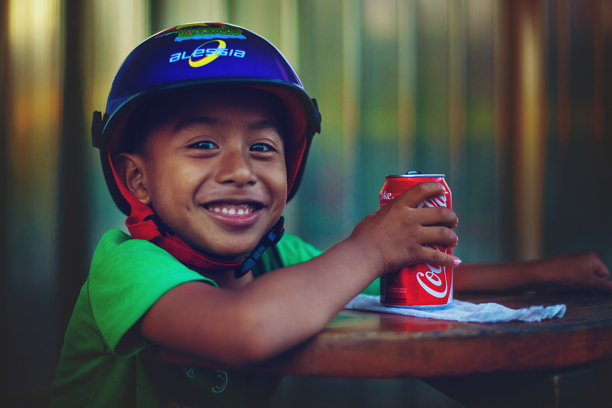 Canon EOS 5D Mark II + Canon EF 50mm F1.4 USM sample photo. Enjoying his coke photography