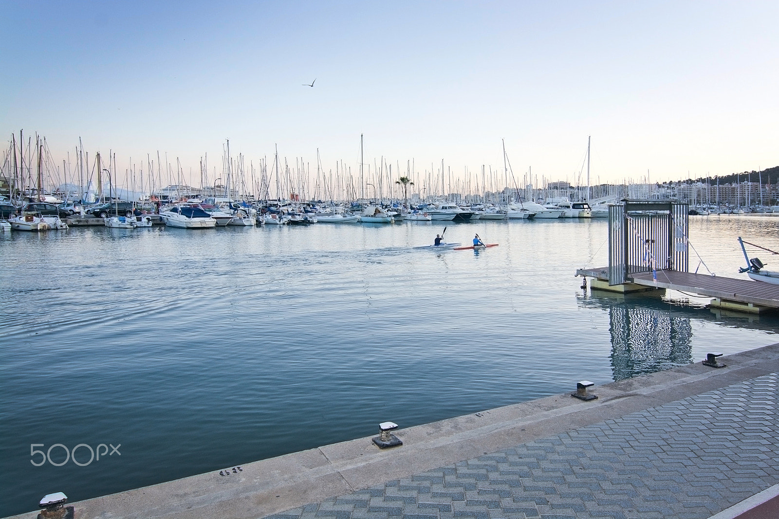Sigma 18-200mm F3.5-6.3 DC OS HSM sample photo. Evening canoe in port photography