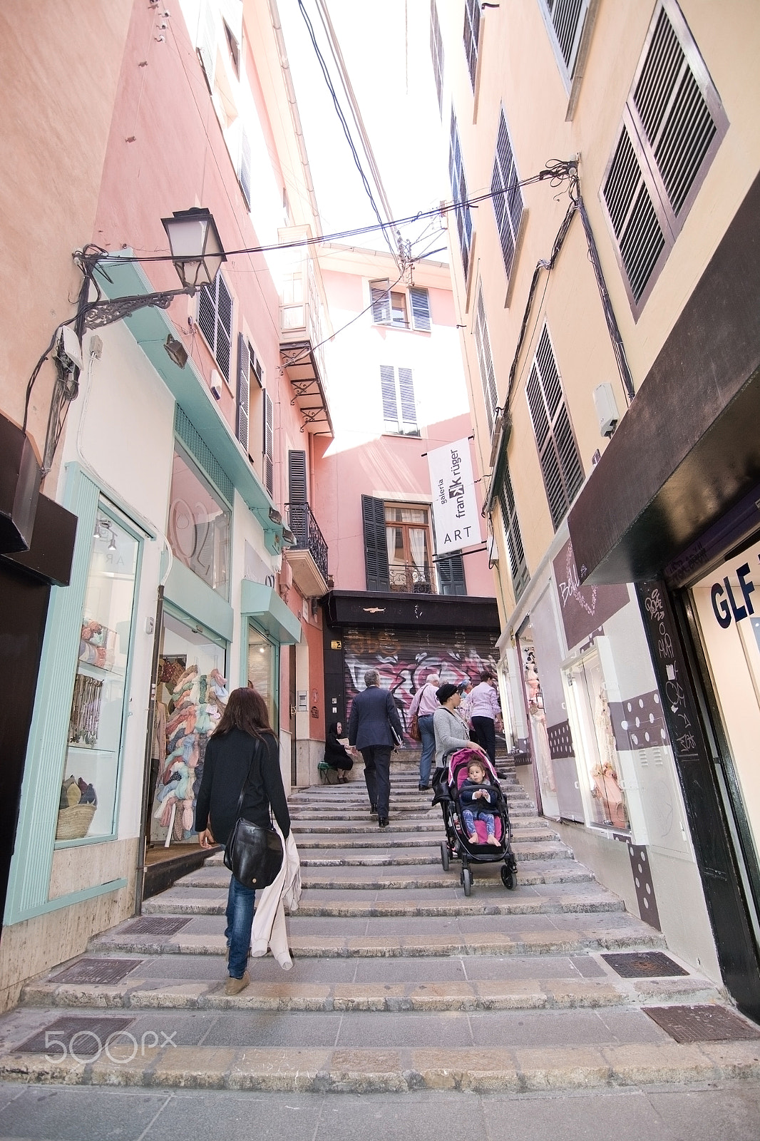 Nikon D7100 + Sigma 24mm F1.8 EX DG Aspherical Macro sample photo. Stairs in old town photography