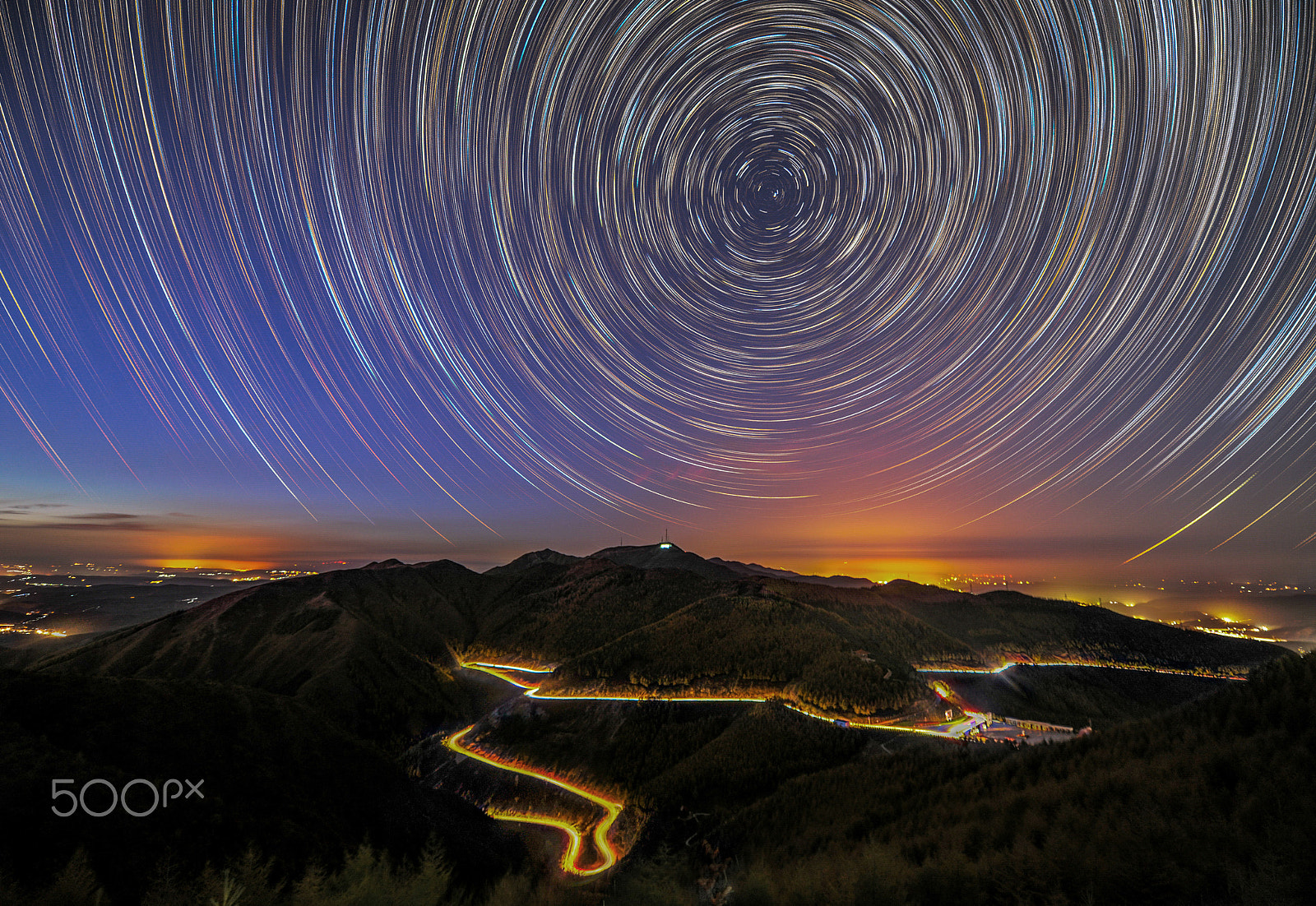 Nikon D3X sample photo. 《六盘山星轨》 photography