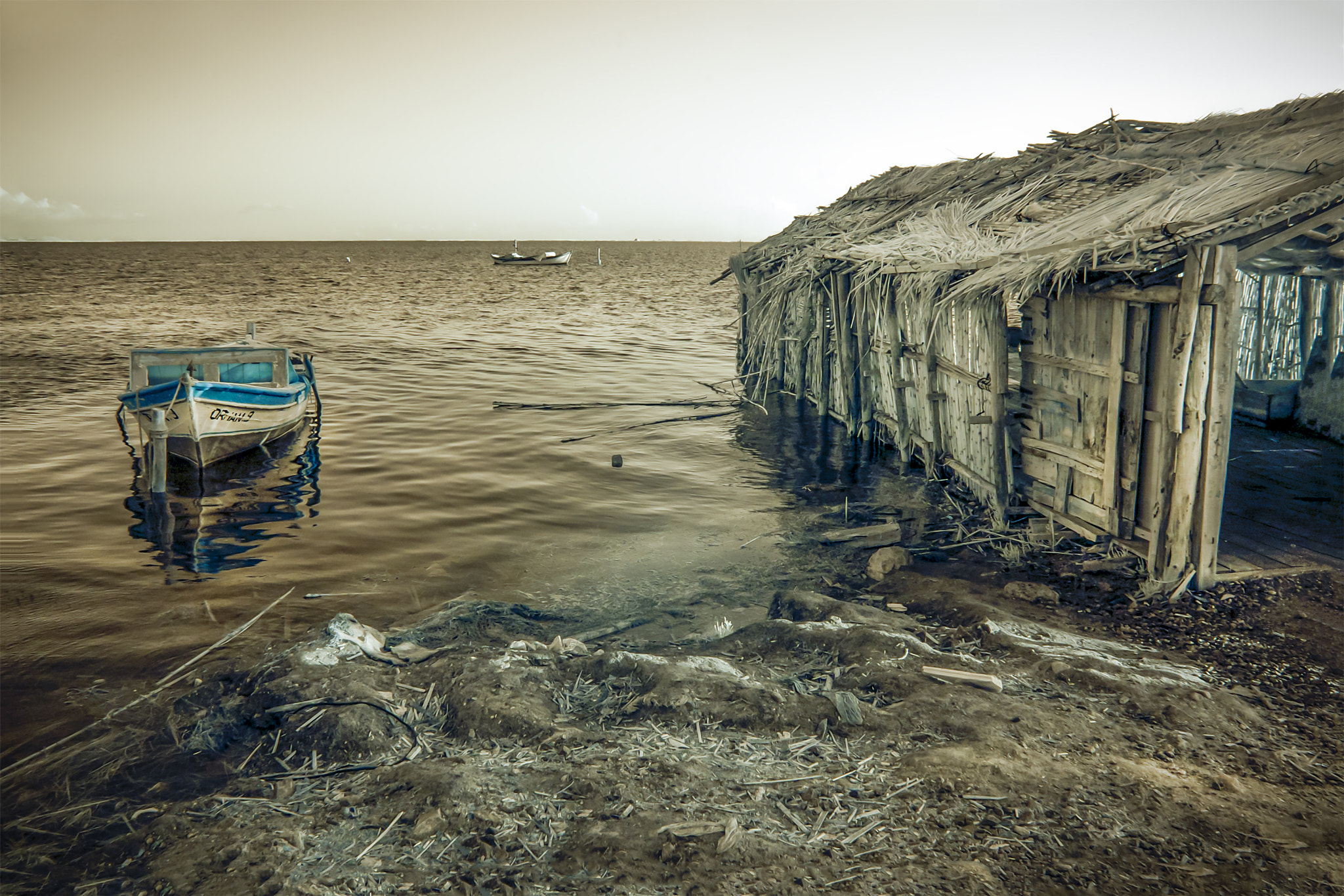 Nikon D70s sample photo. Fishing shelter photography