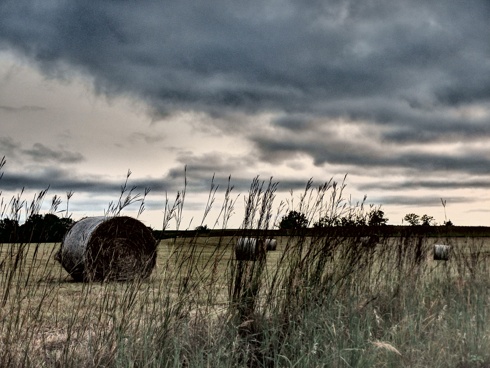 Olympus TG-830 sample photo. Hay bales photography