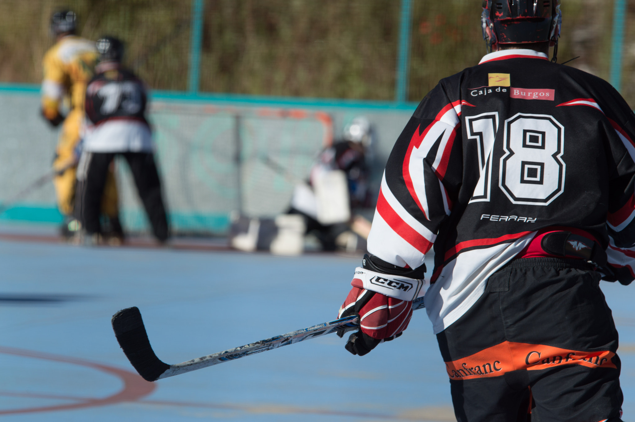 Sigma 70-200mm F2.8 EX DG OS HSM sample photo. Disfrutando del hockey photography
