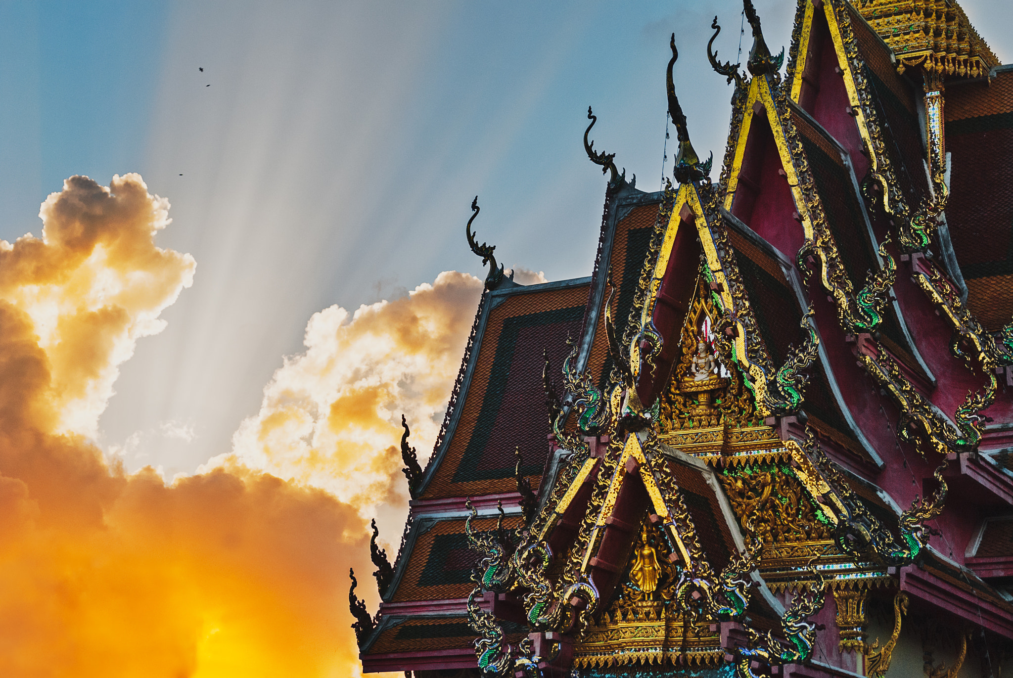 Nikon D3000 sample photo. Thailand sunset photography