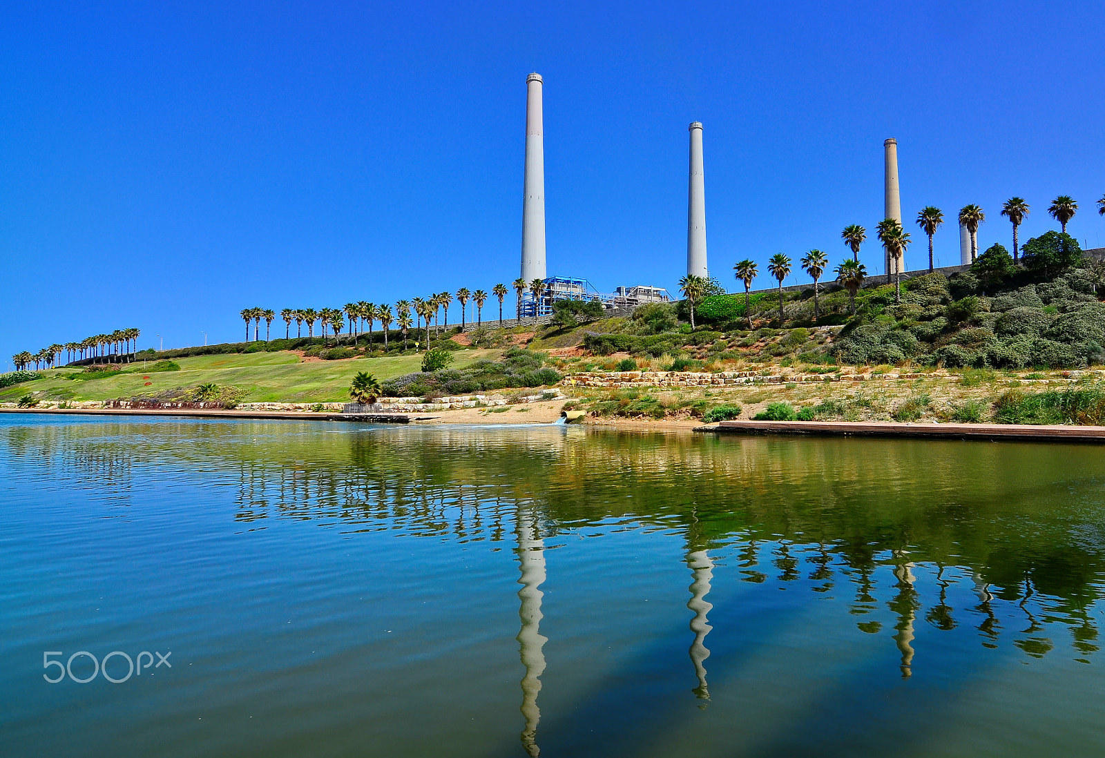 Nikon D7000 + Tokina AT-X Pro 11-16mm F2.8 DX sample photo. Power plant station in israel photography