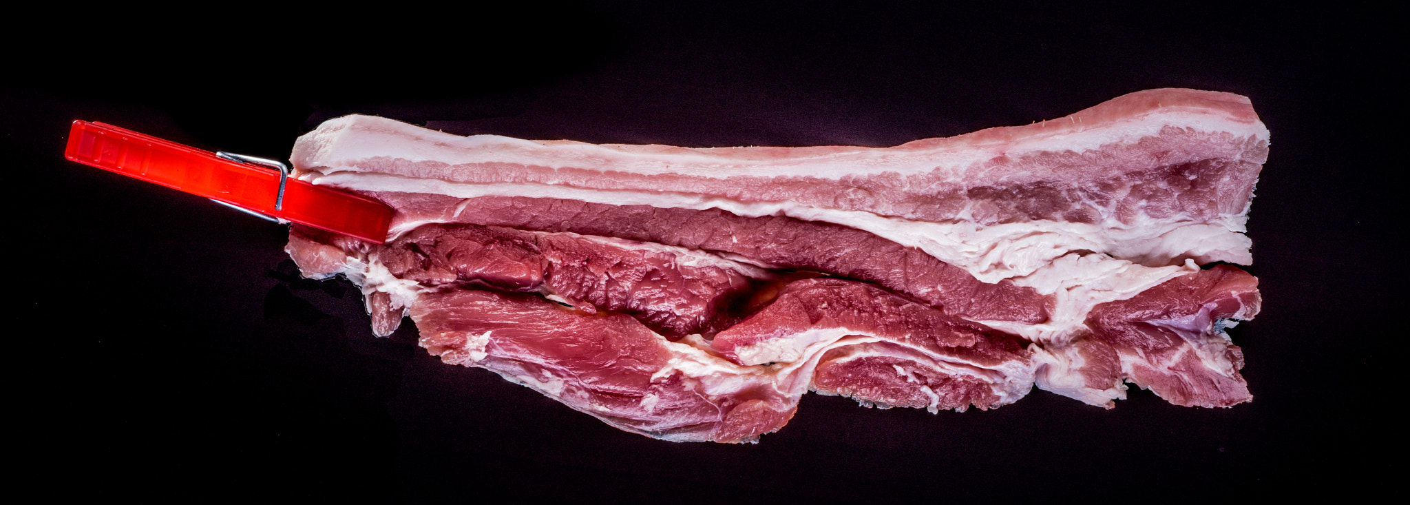 Nikon D810 + Nikon AF Micro-Nikkor 60mm F2.8D sample photo. Pork belly slice photography