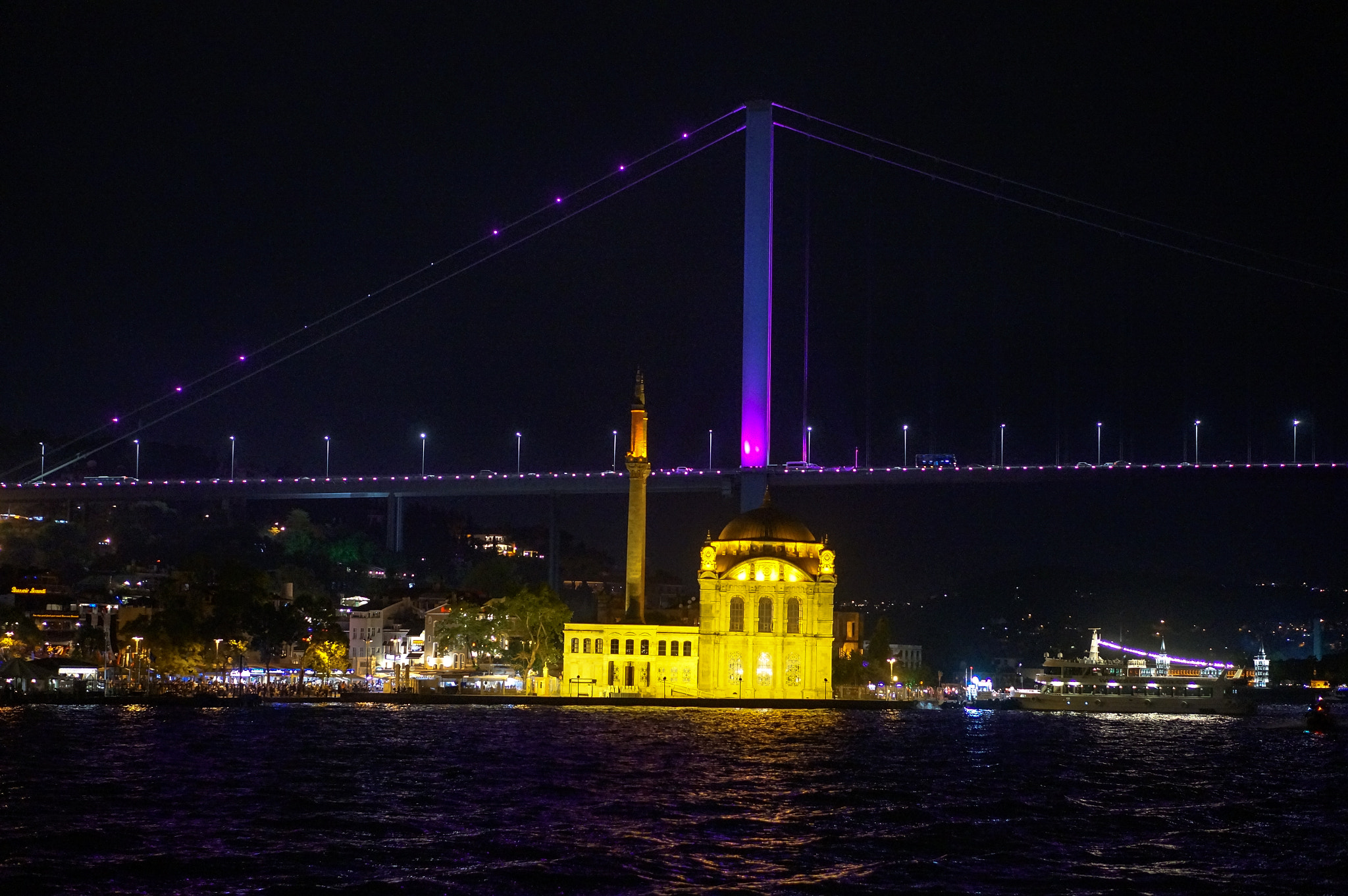 Sony Alpha NEX-5R + E 50mm F1.8 OSS sample photo. Ortakoy mosque photography