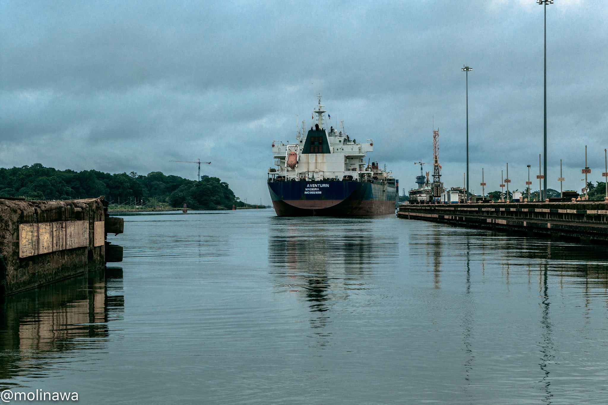 Canon EOS 7D Mark II + Canon EF 50mm F1.8 II sample photo. Vessel crossed the panama canal photography