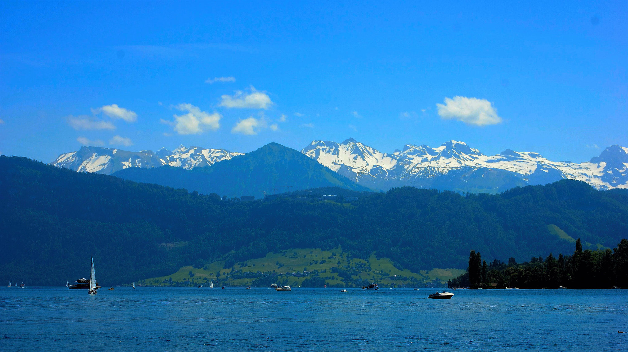 Sony Alpha DSLR-A380 sample photo. Swiss mountainscape photography