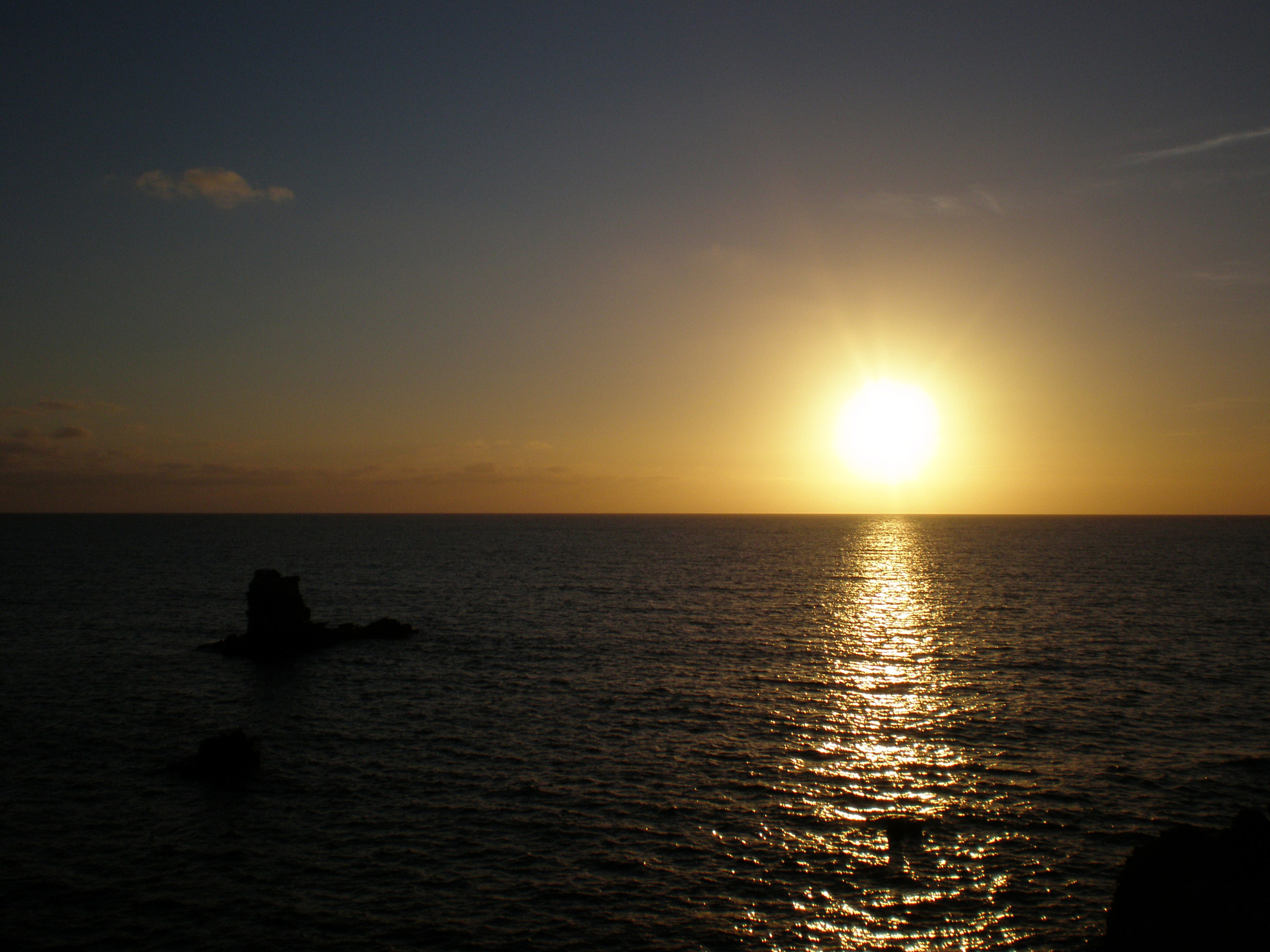 Olympus FE230/X790 sample photo. Sunset in s.pietro island photography