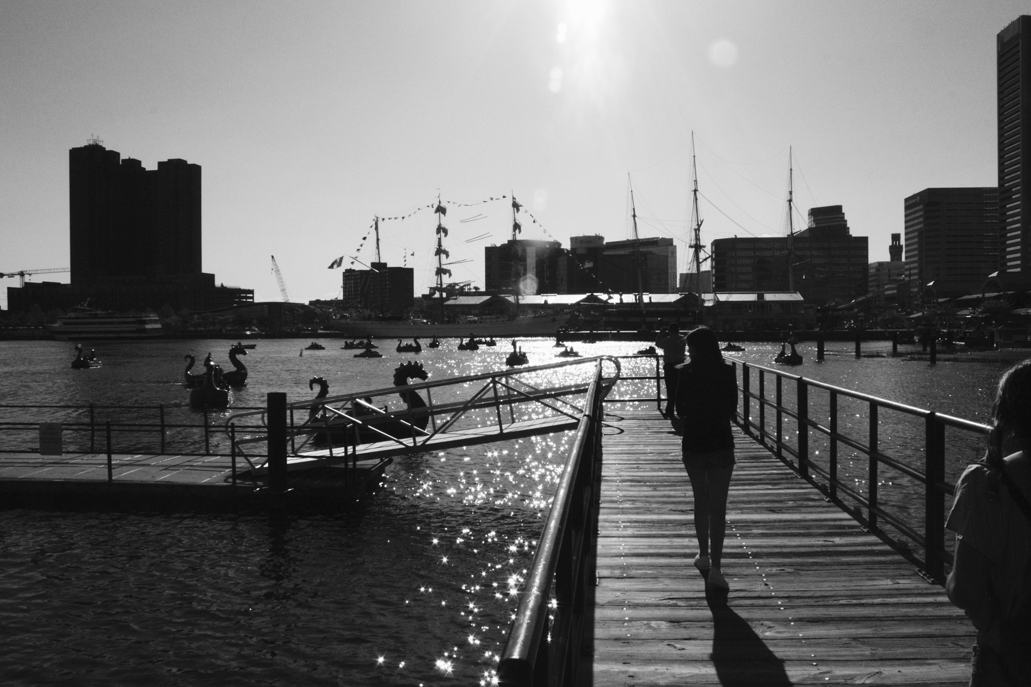 Canon EF-S 18-55mm F3.5-5.6 IS sample photo. Inner harbor at baltimore, md photography
