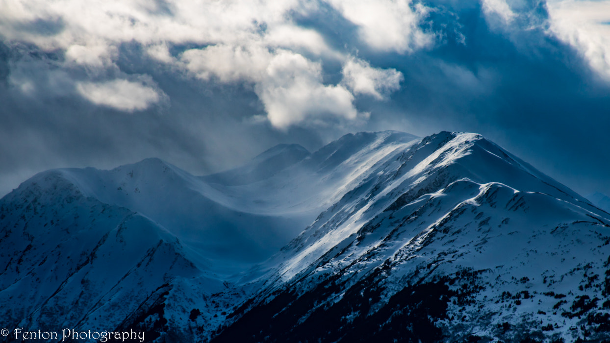 Canon EOS 760D (EOS Rebel T6s / EOS 8000D) sample photo. Blowing snow at beluga point photography