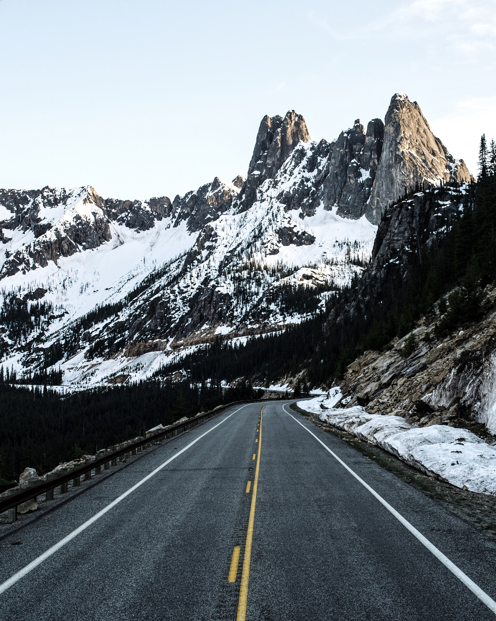 Nikon D4 + Sigma 35mm F1.4 DG HSM Art sample photo. North cascades highway. liberty bell. washington. photography