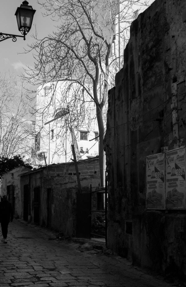 Sony Alpha DSLR-A390 sample photo. Street view, historic district, palermo photography
