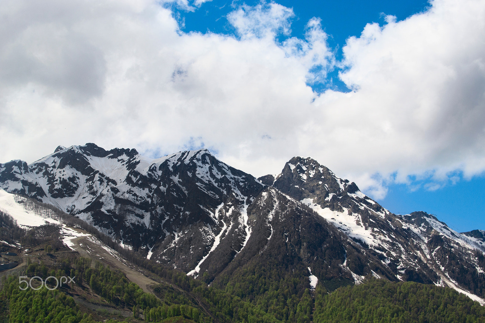 Nikon D3100 sample photo. Clouds in the mountains photography