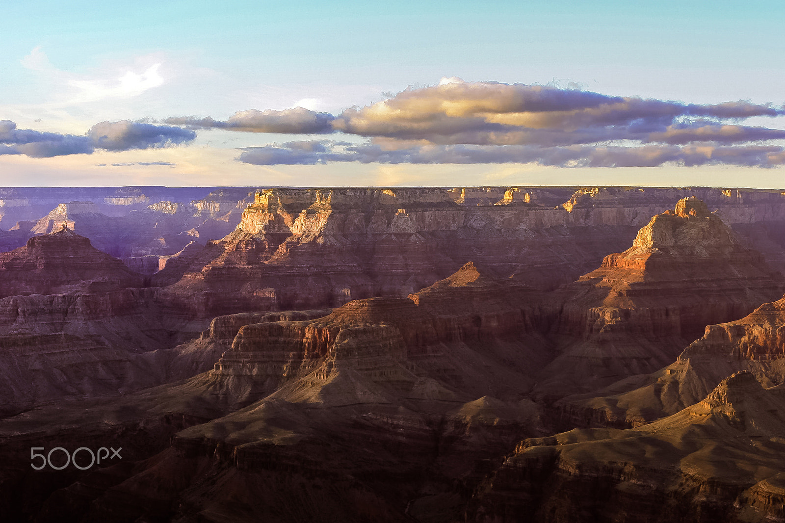 Canon EOS 30D + Canon EF 24-105mm F4L IS USM sample photo. Grand canyon at dusk photography