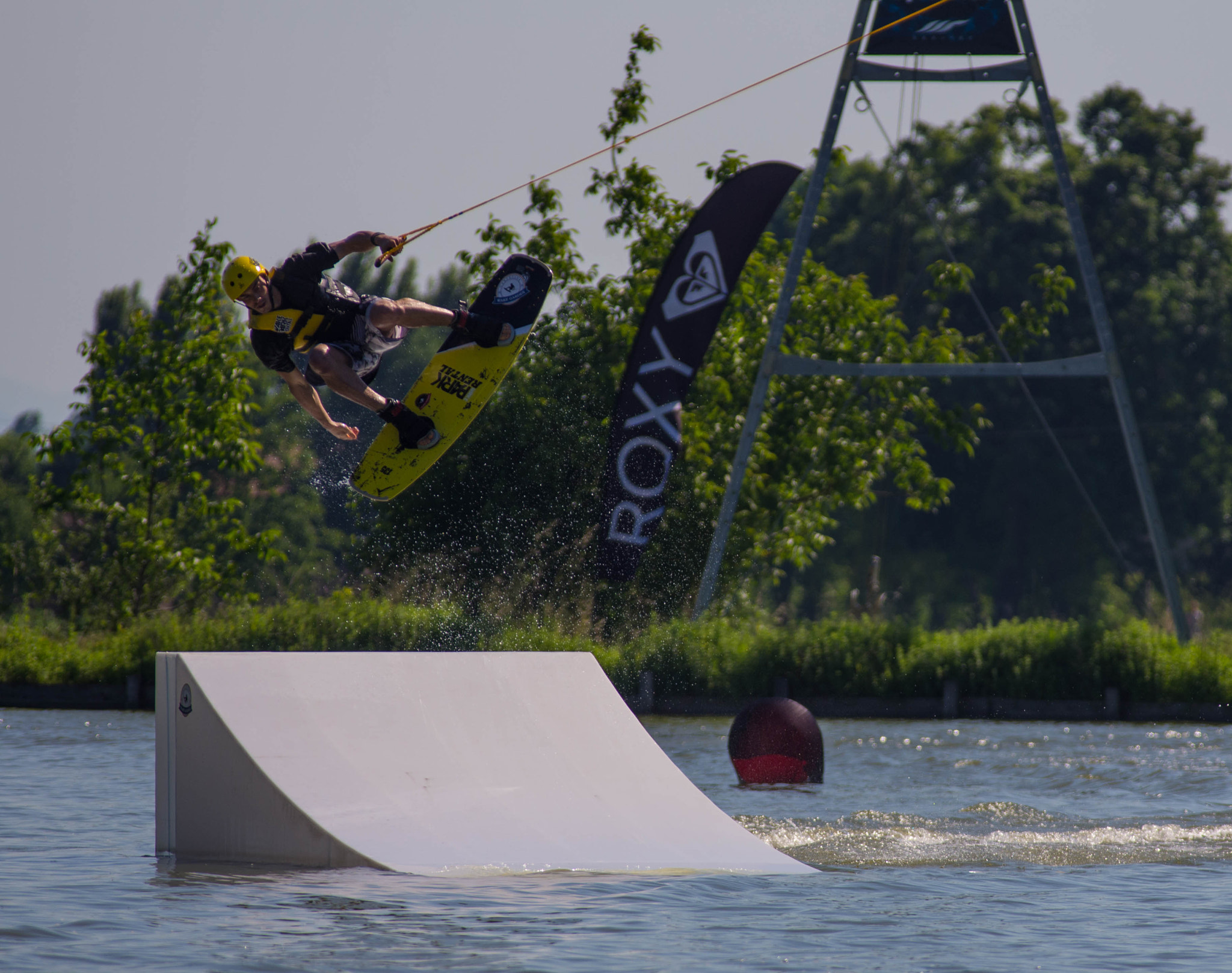 Pentax K-5 sample photo. Wakeboarding photography