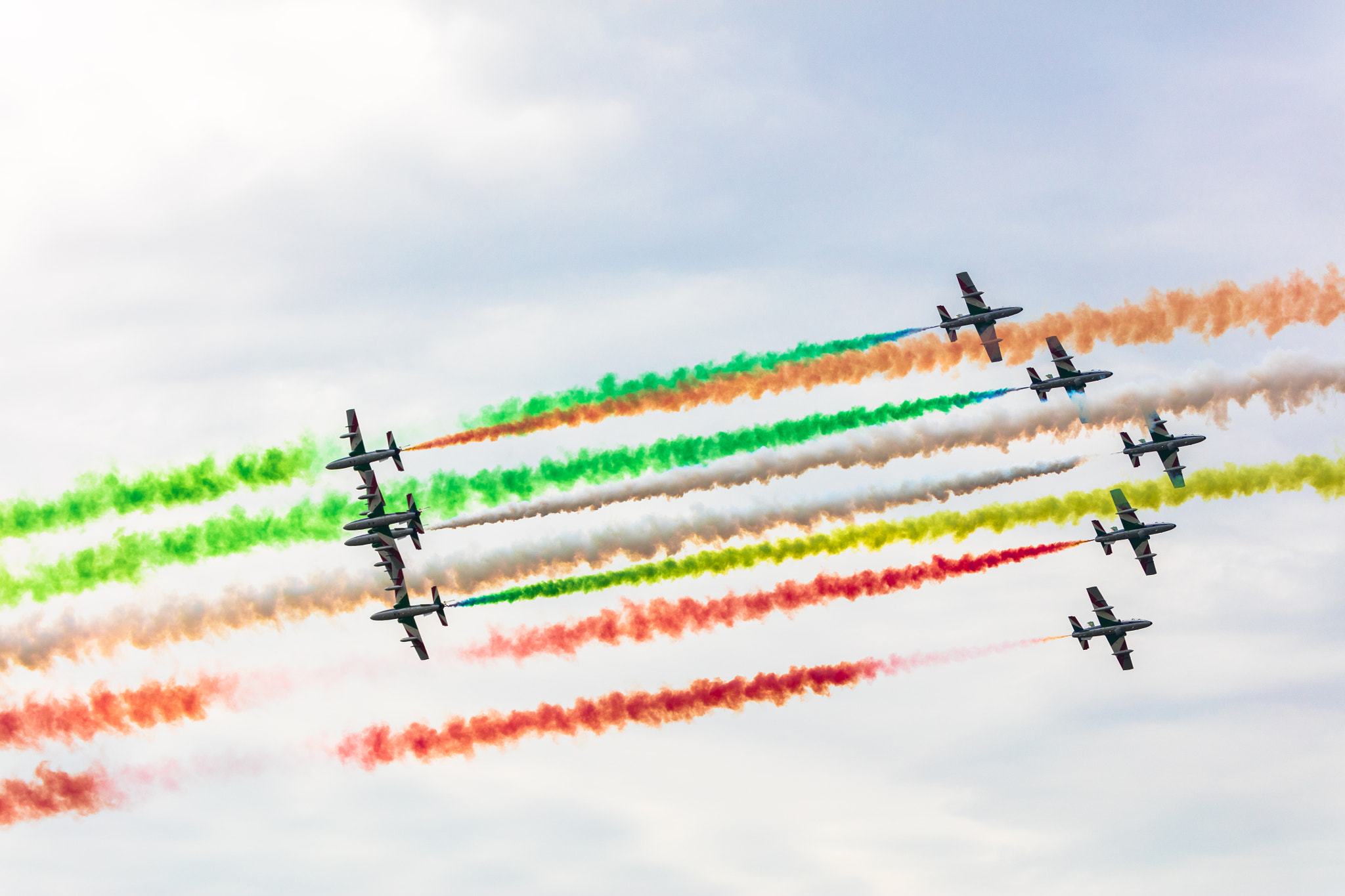 Canon EF 70-200mm F2.8L IS II USM sample photo. Frecce tricolori photography