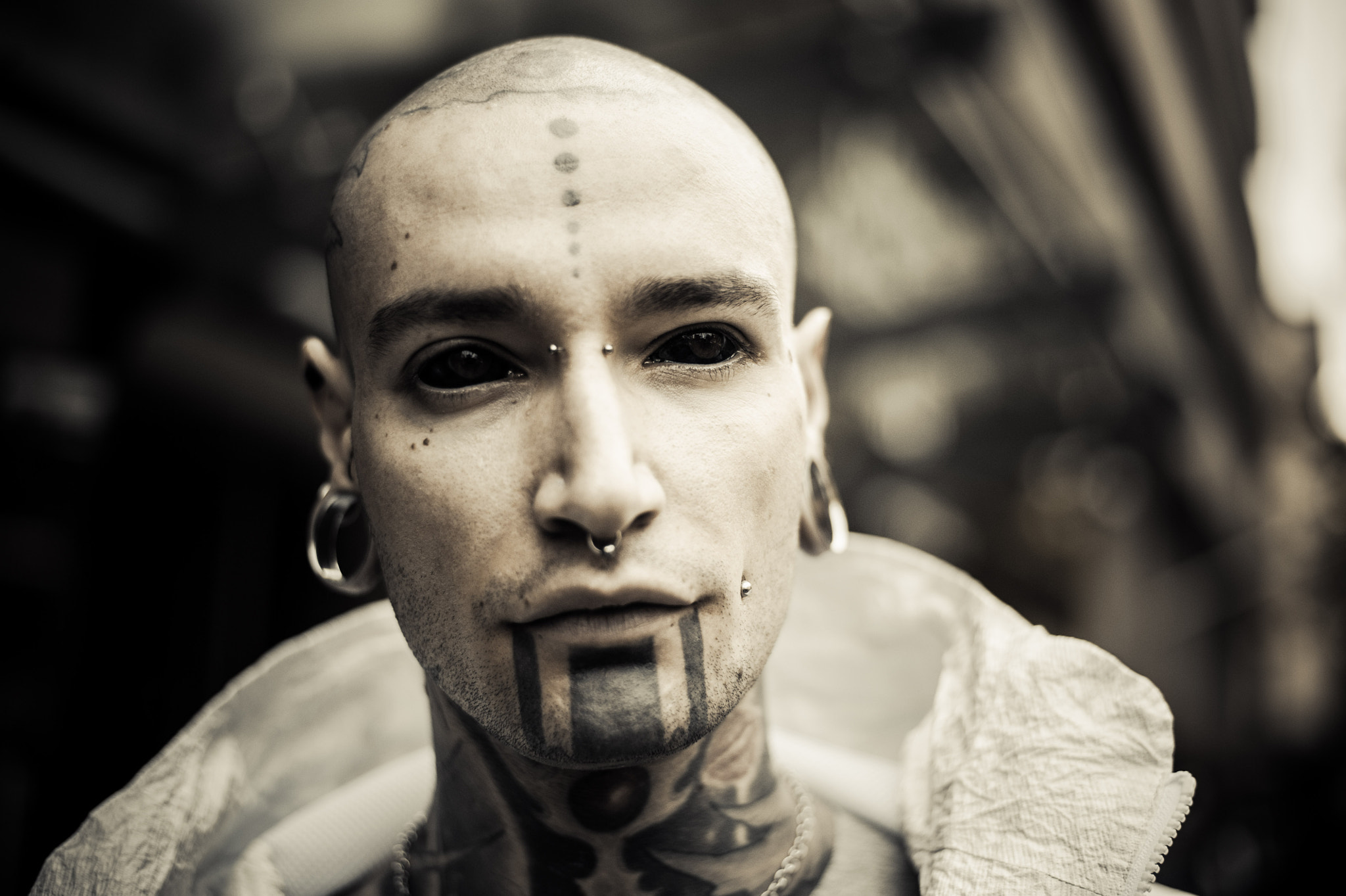 Nikon D3 + Nikon AF-S Nikkor 50mm F1.8G sample photo. Tattoo eyes photography