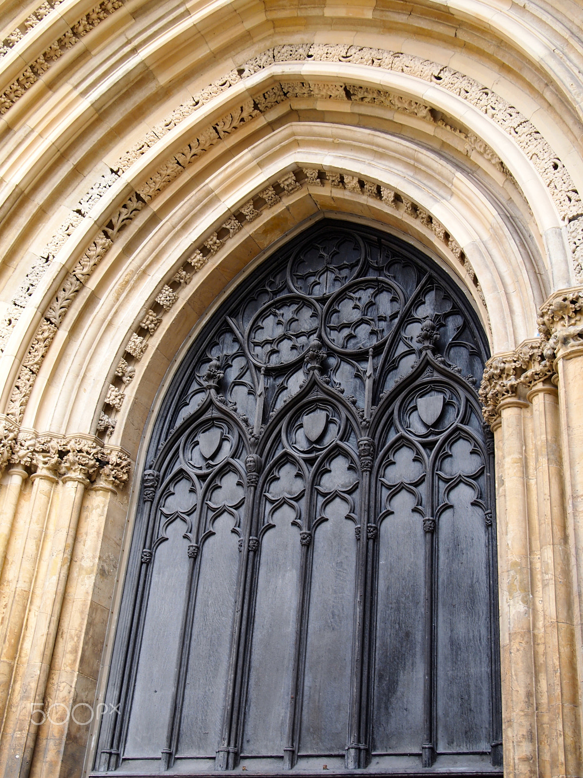 Olympus M.Zuiko Digital ED 14-42mm F3.5-5.6 sample photo. York cathedral door photography
