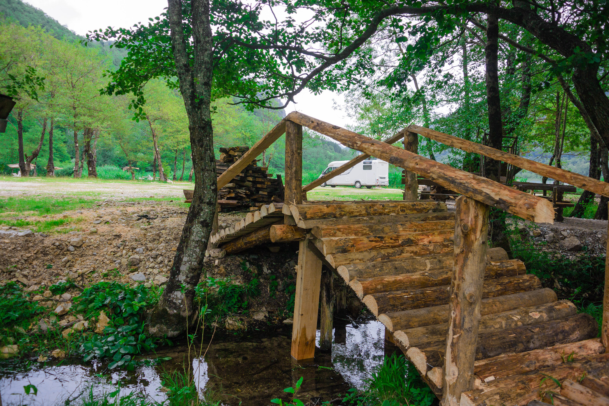 Nikon 1 J3 sample photo. Wooden bridge photography