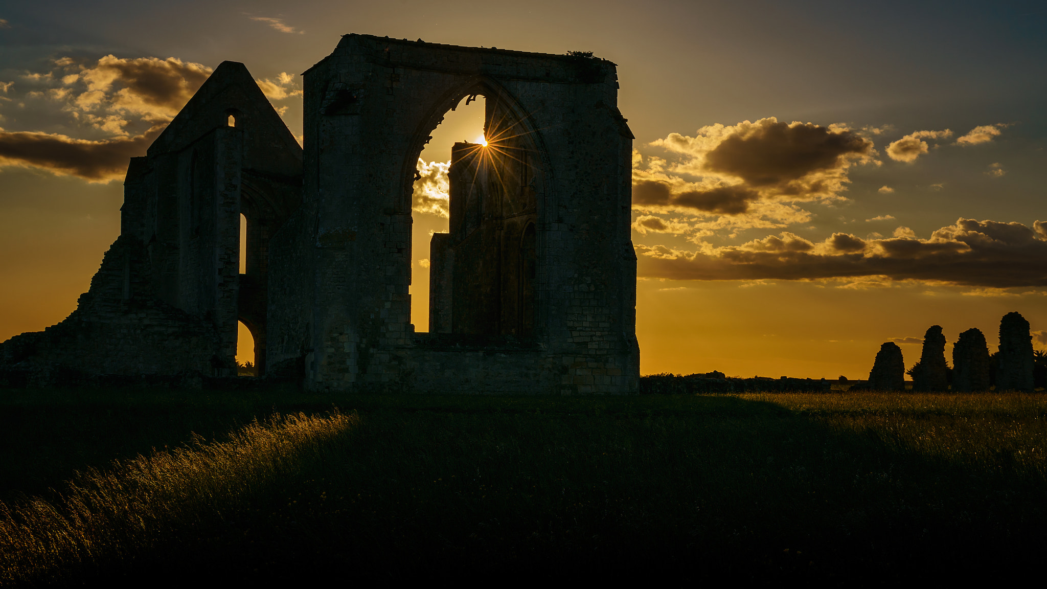 Sony a7R II + Canon EF 24-70mm F4L IS USM sample photo. The ruins les chateliers … photography