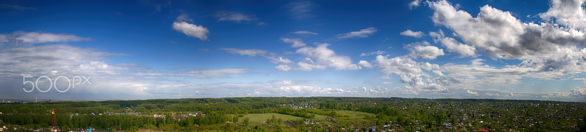 blue sky and clouds