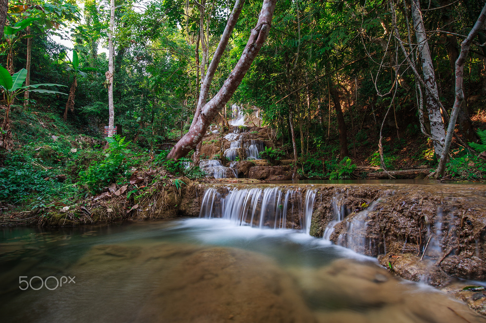Nikon Df + Nikon AF-S Nikkor 18-35mm F3.5-4.5G ED sample photo. Ngao waterfall in the national park photography