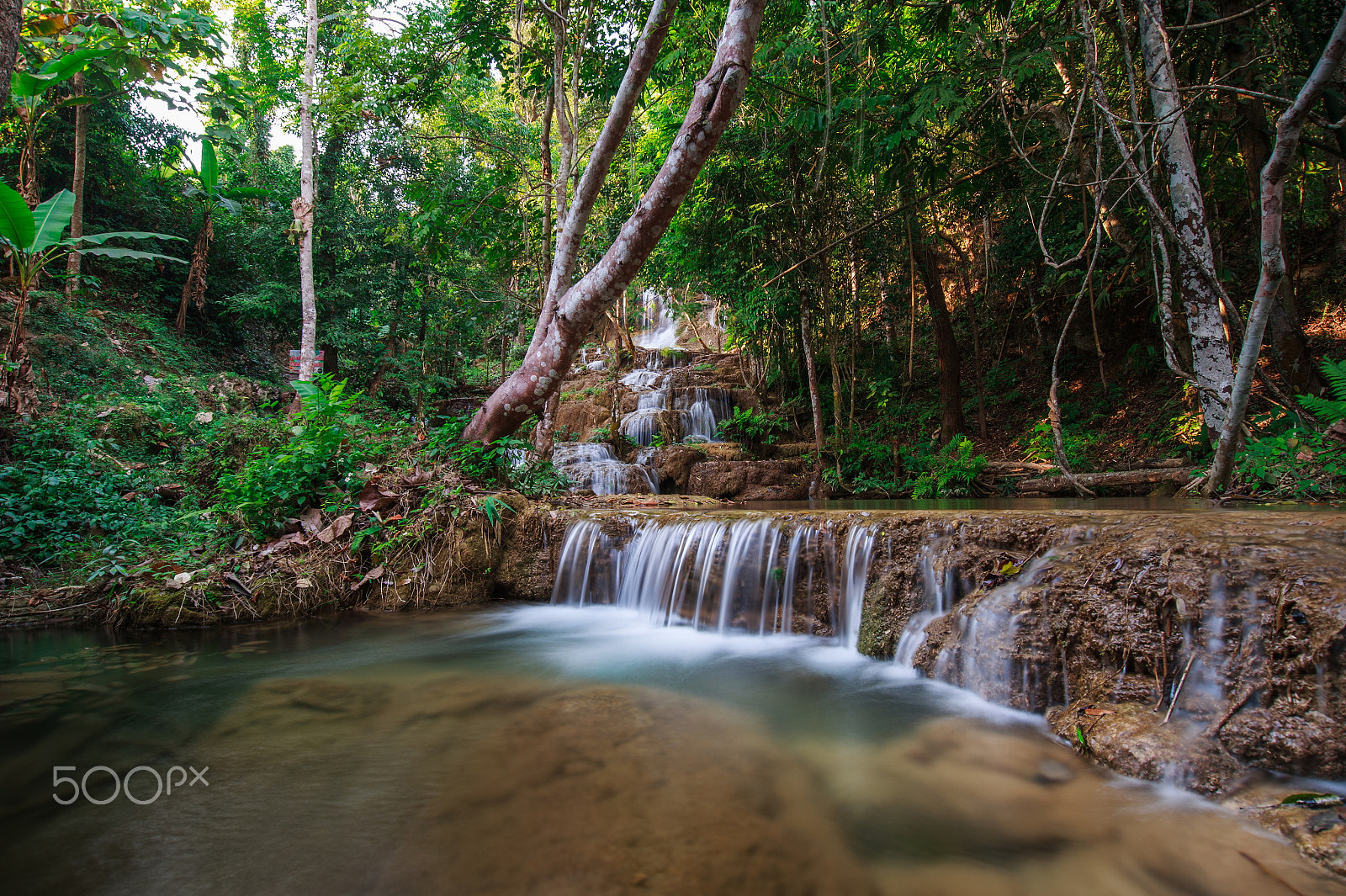 Nikon AF-S Nikkor 18-35mm F3.5-4.5G ED sample photo. Ngao waterfall in the national park photography