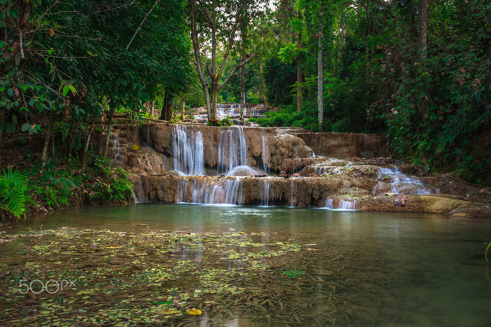 Nikon Df + Sigma 35mm F1.4 DG HSM Art sample photo. Ngao waterfall in the national park photography