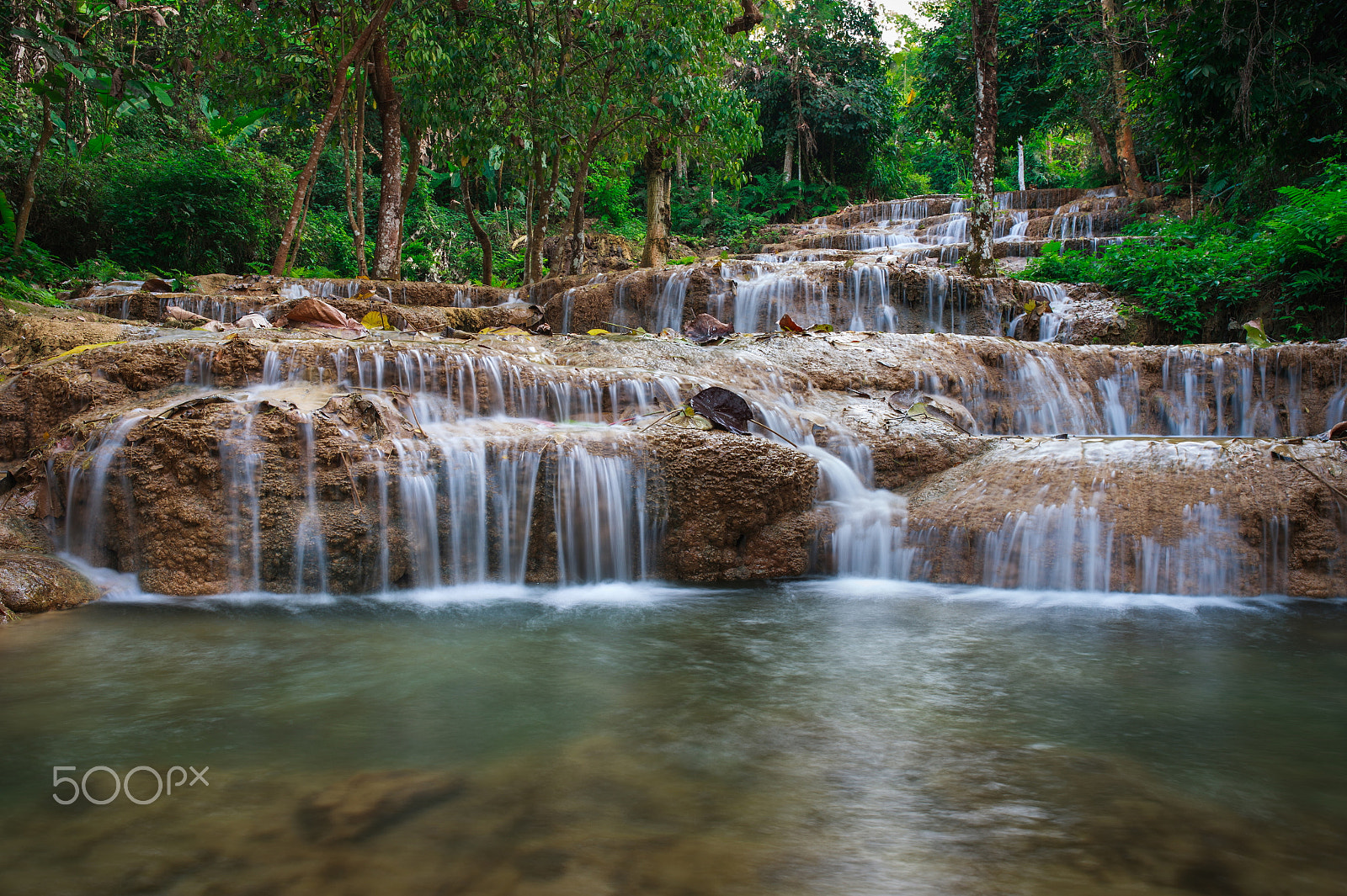 Nikon Df + Sigma 35mm F1.4 DG HSM Art sample photo. Ngao waterfall in the national park photography