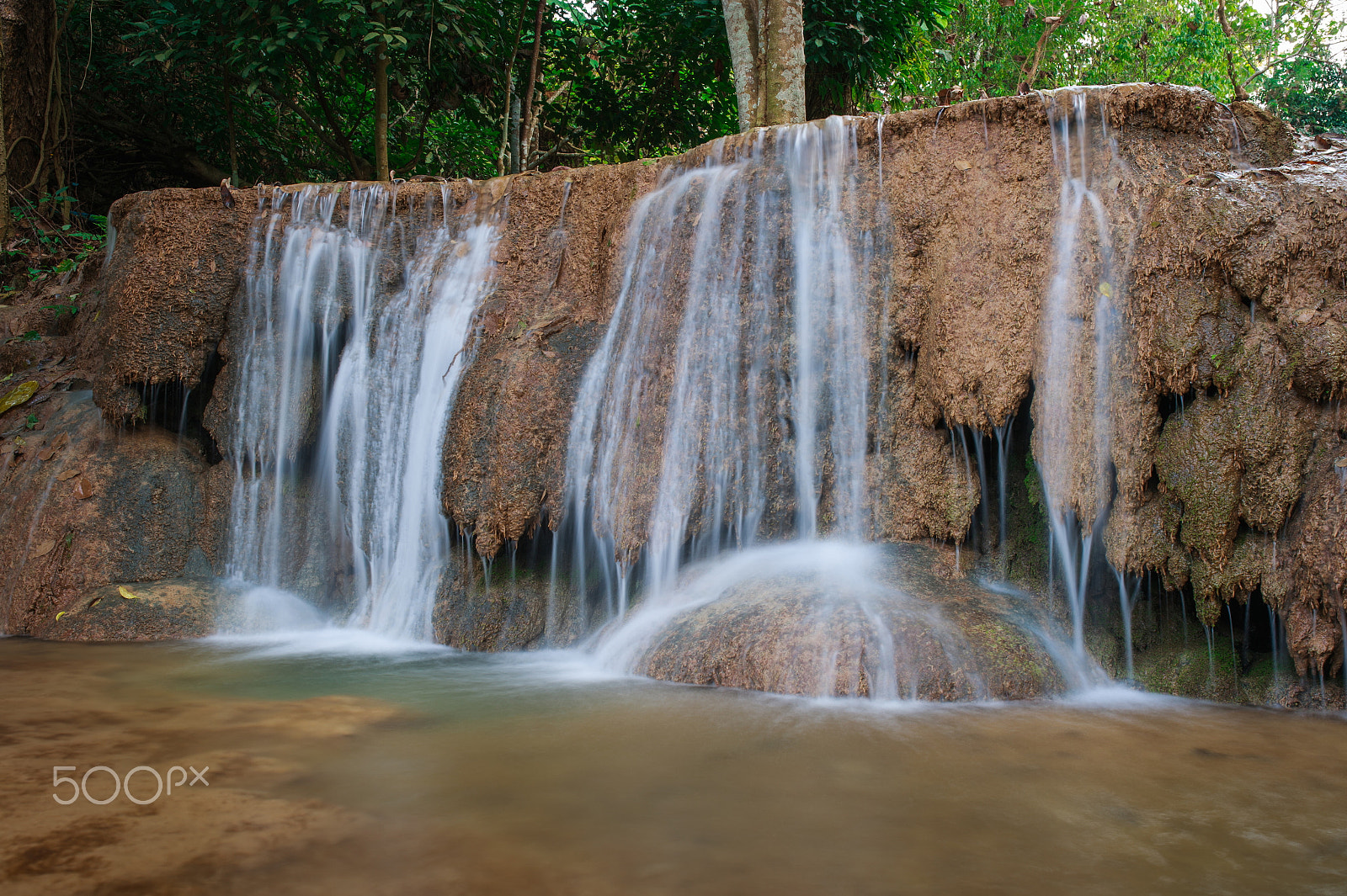 Nikon Df + Sigma 35mm F1.4 DG HSM Art sample photo. Ngao waterfall in the national park photography