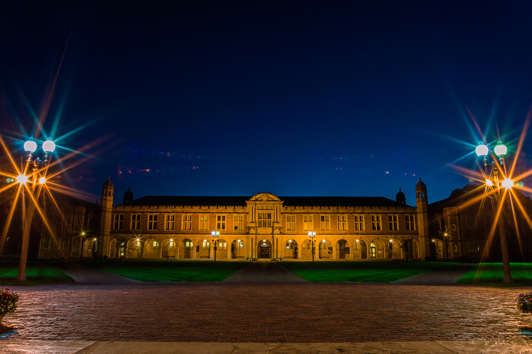 Nikon D3200 + Samyang 16mm F2 ED AS UMC CS sample photo. Ridgely hall symmetry photography