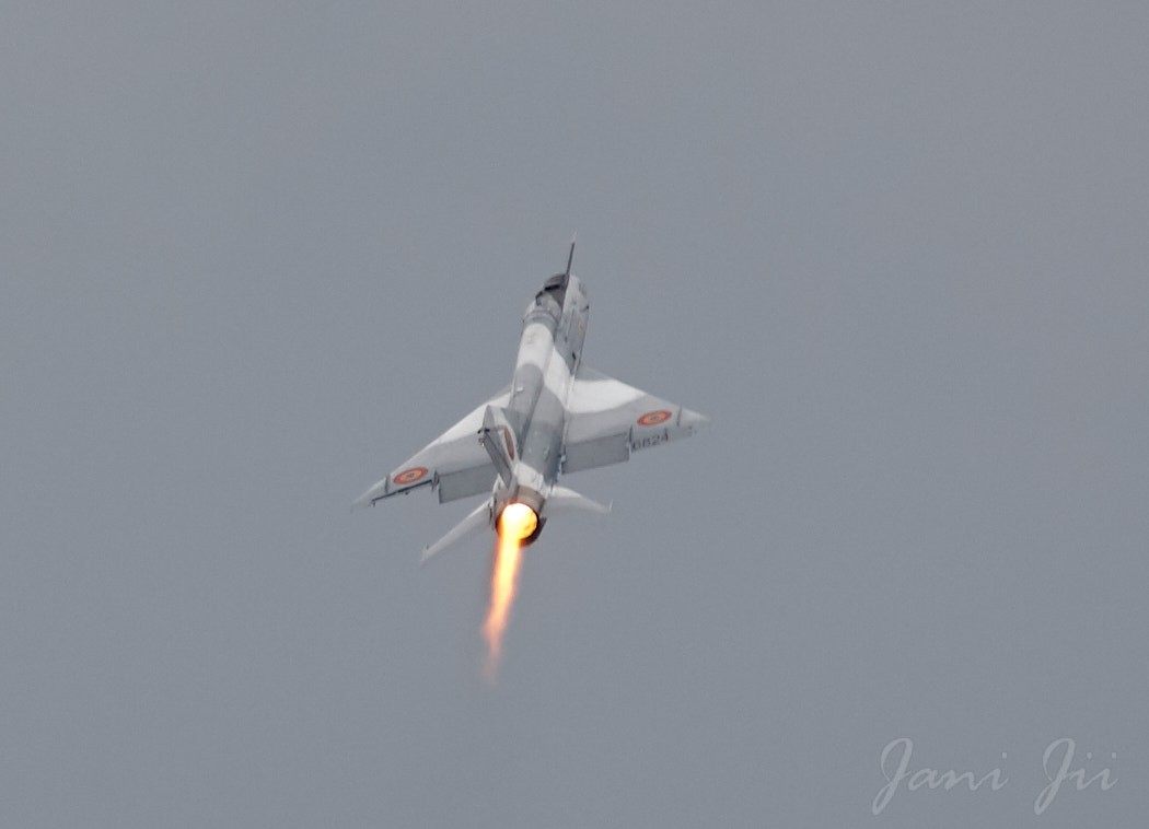 Canon EOS-1D Mark III sample photo. Mig 21f afterburner climb photography