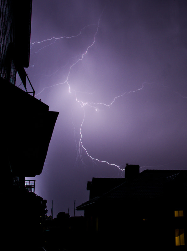 Panasonic Lumix G X Vario 12-35mm F2.8 ASPH Power OIS sample photo. Thunderstrom lightning photography