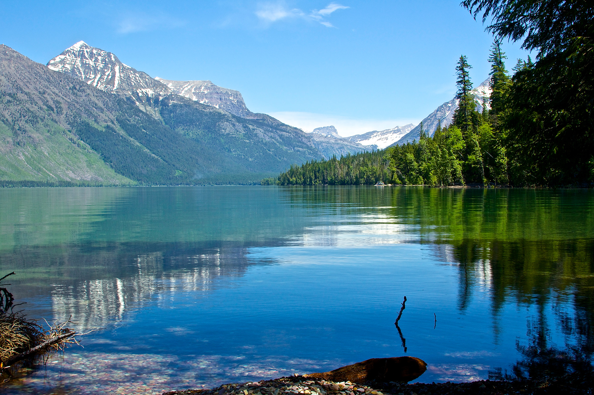 Canon EF 28-135mm F3.5-5.6 IS USM sample photo. Lake mcdonald photography