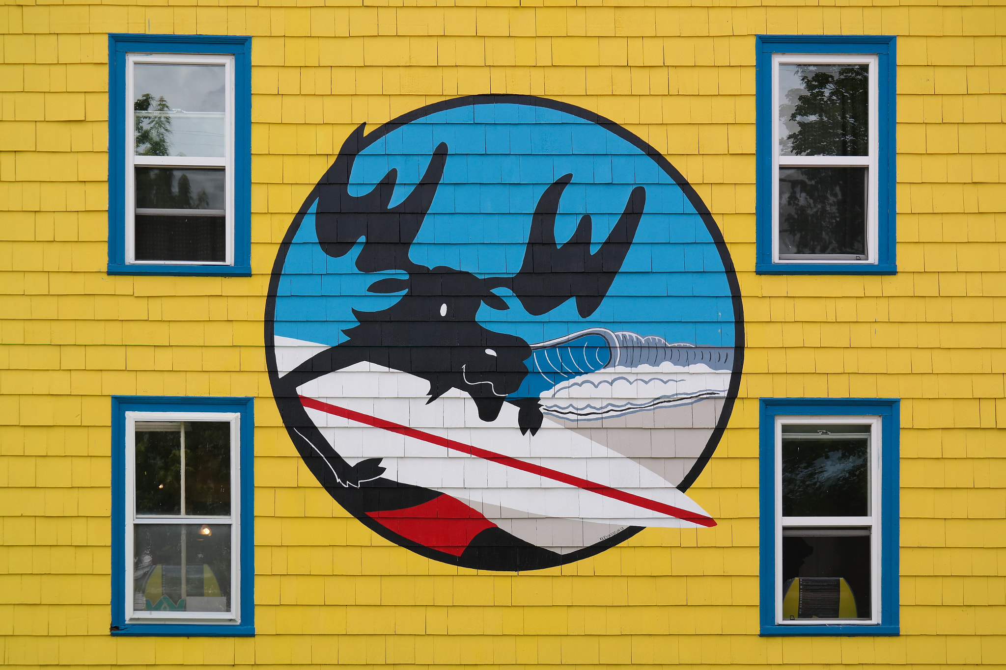 NX 18-55mm F3.5-5.6 sample photo. The surfing moose photography