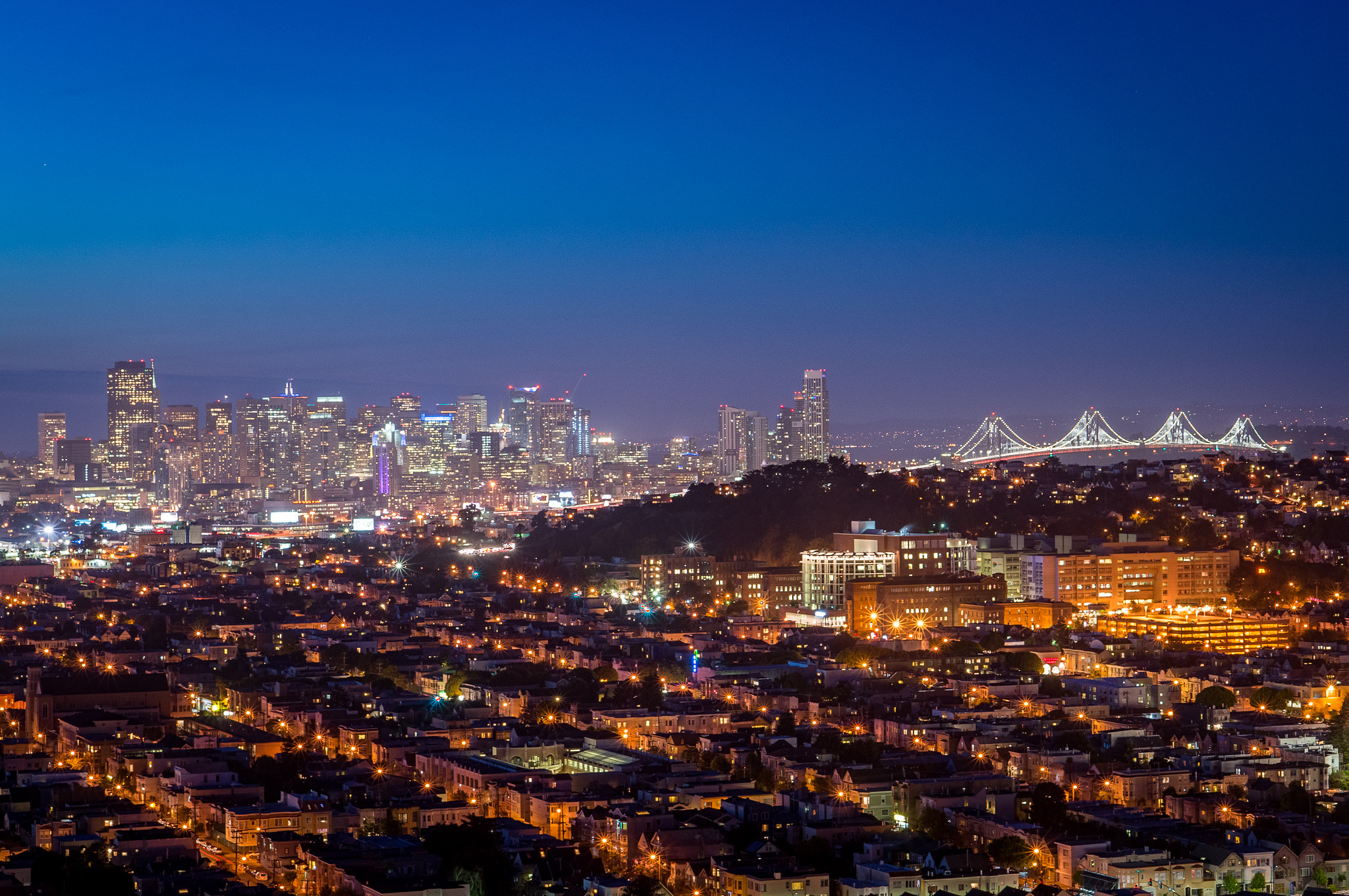 Sony Alpha NEX-5R + E 50mm F1.8 OSS sample photo. Sunset over san francisco photography