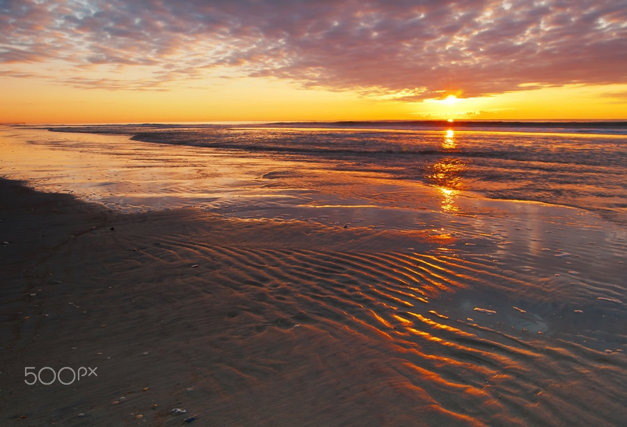 Nikon D300S sample photo. Ripples and sun photography