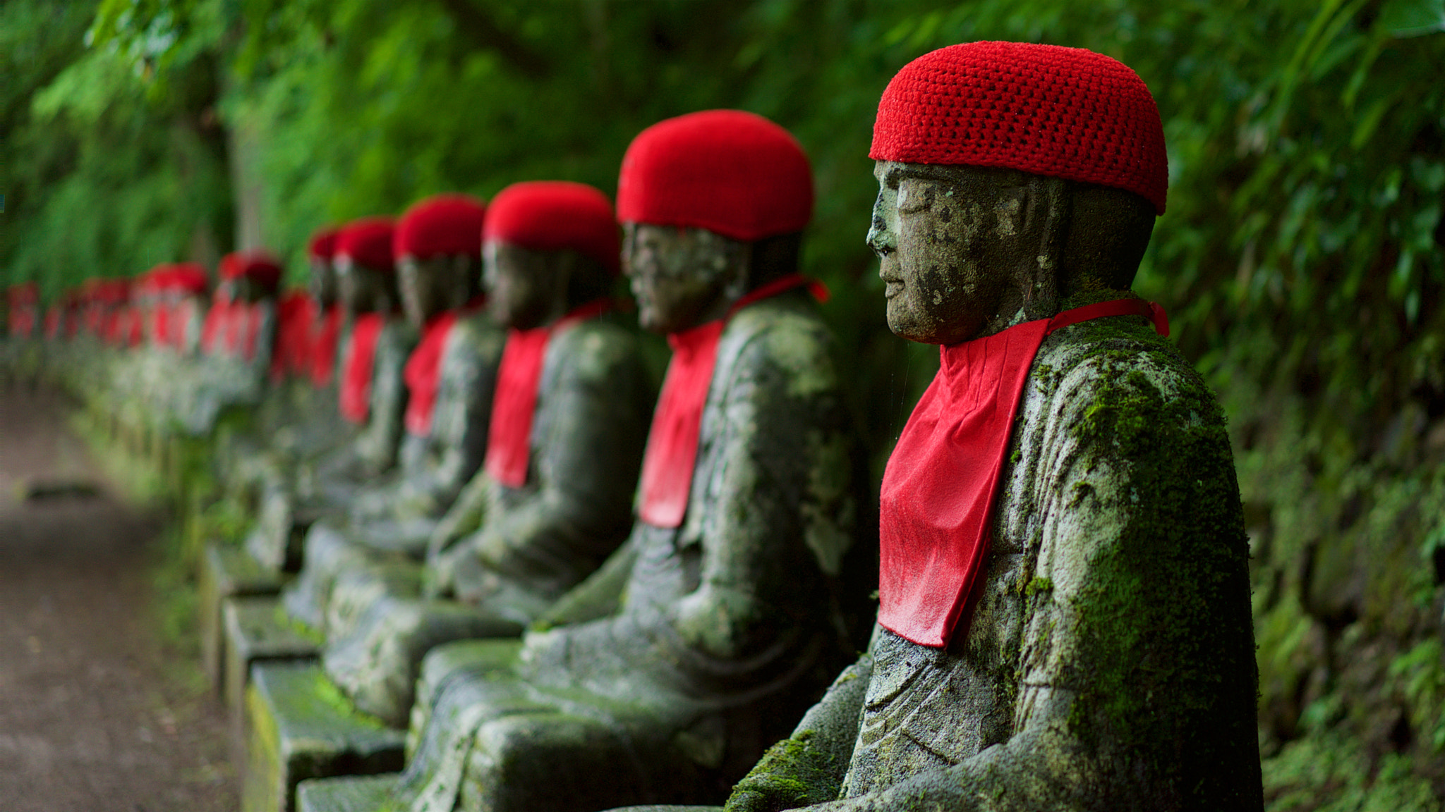 Sony a7S + Sony Sonnar T* FE 55mm F1.8 ZA sample photo. Buddhist statues in nikko, japan photography