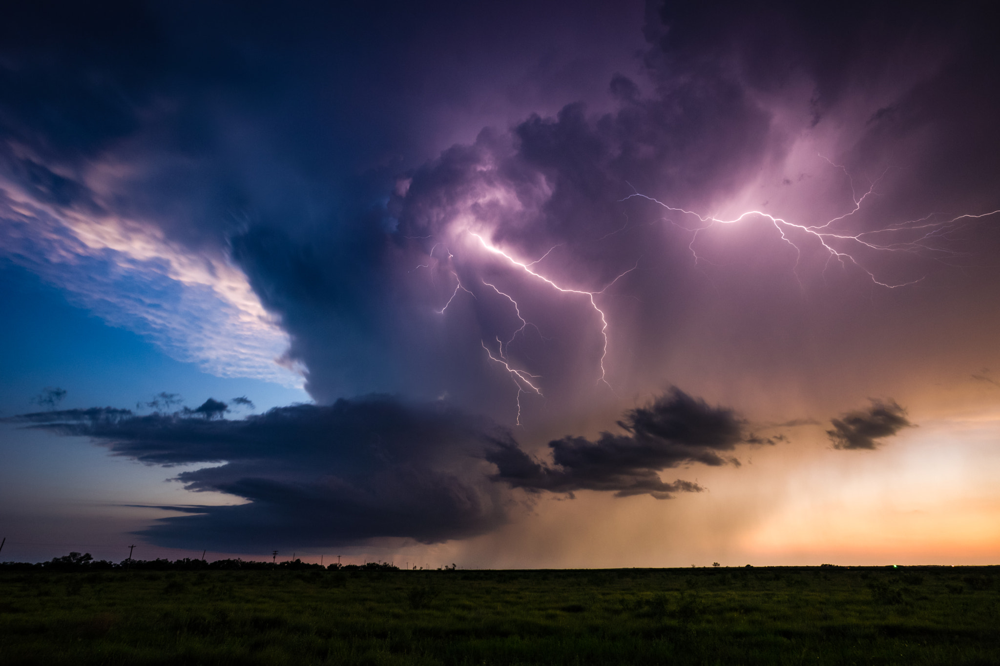 Sony Alpha NEX-7 + ZEISS Touit 12mm F2.8 sample photo. Thunderstorm at sunset photography