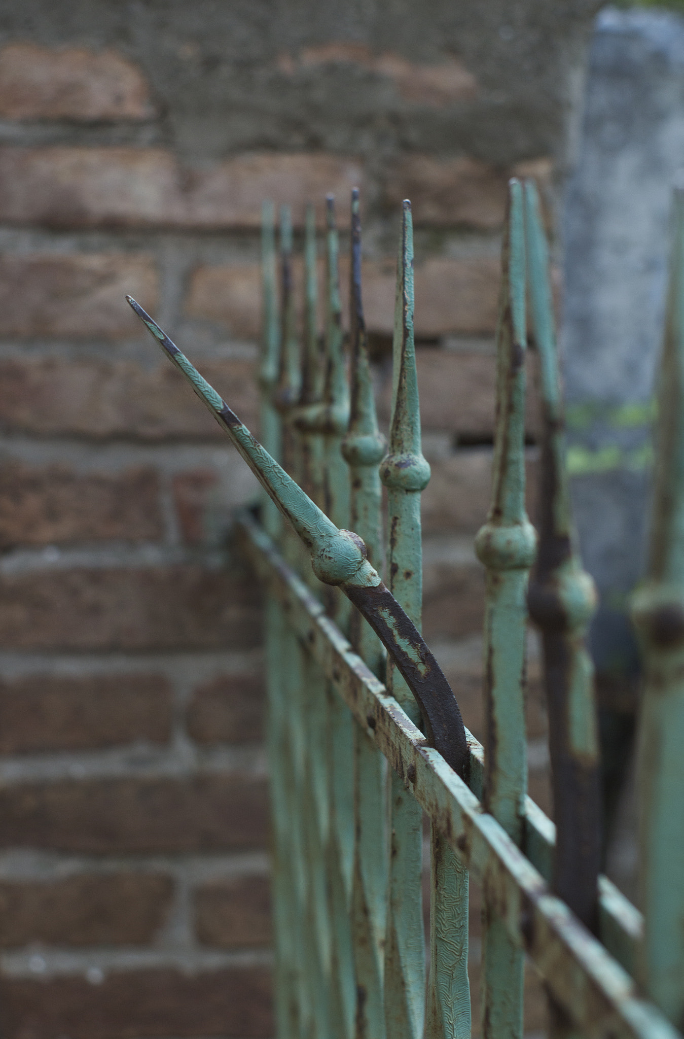 Canon EF 35-80mm f/4-5.6 sample photo. Spiked fence photography