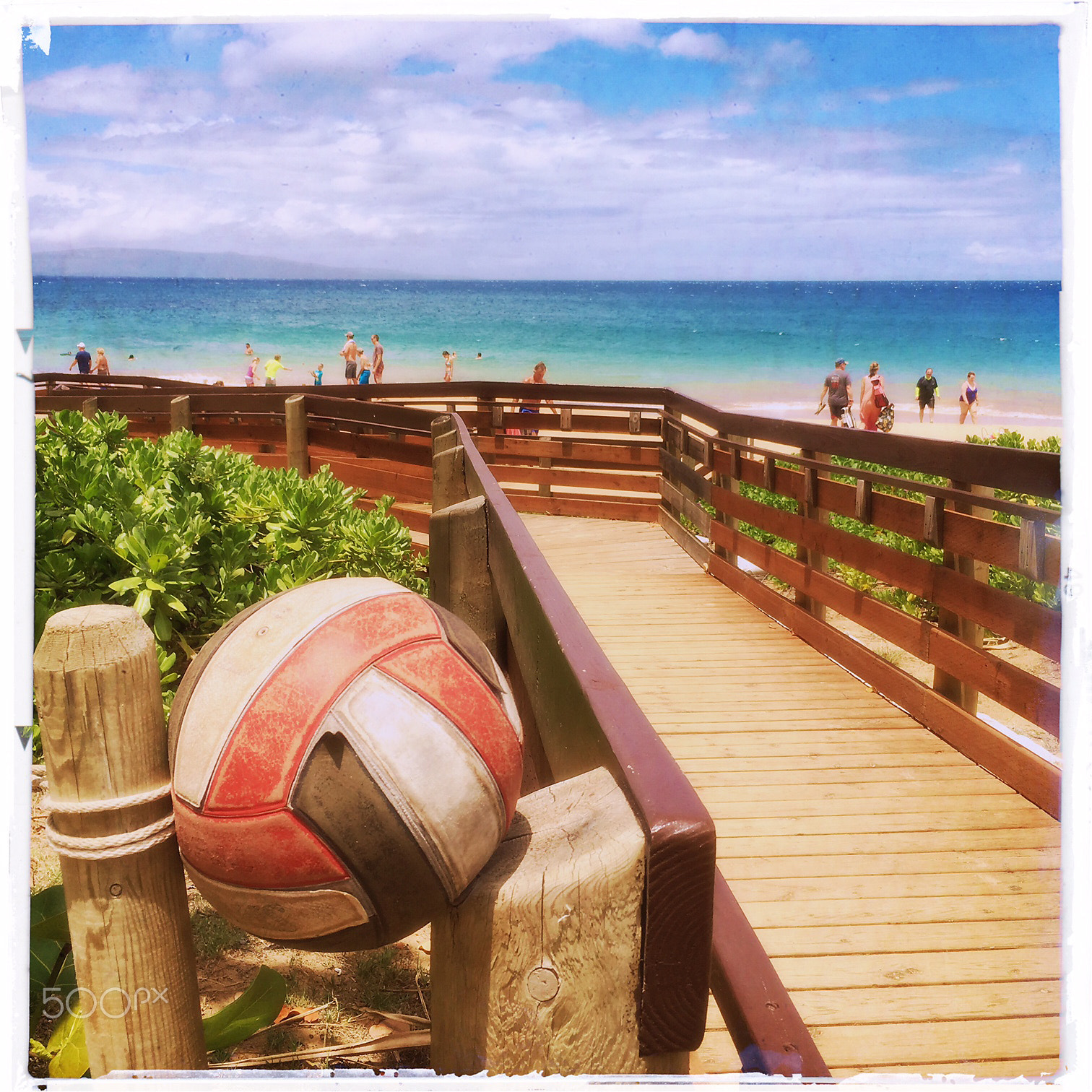Hipstamatic 313 sample photo. Beach volleyball photography