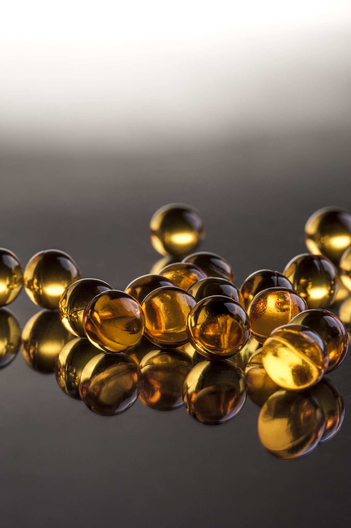 Omega fish oil capsules,  macro