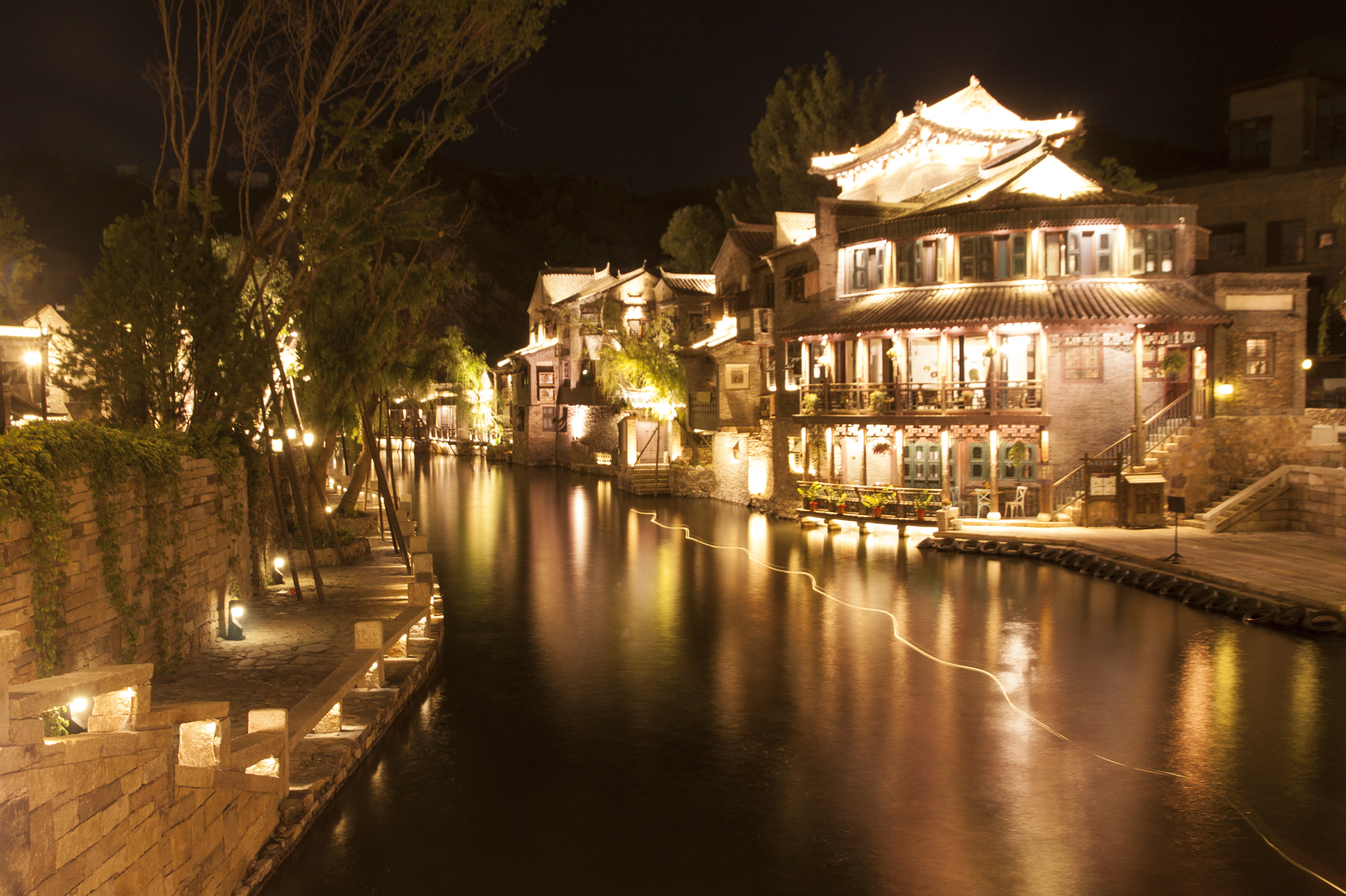 Canon EOS 500D (EOS Rebel T1i / EOS Kiss X3) sample photo. Gubei water town of the night photography
