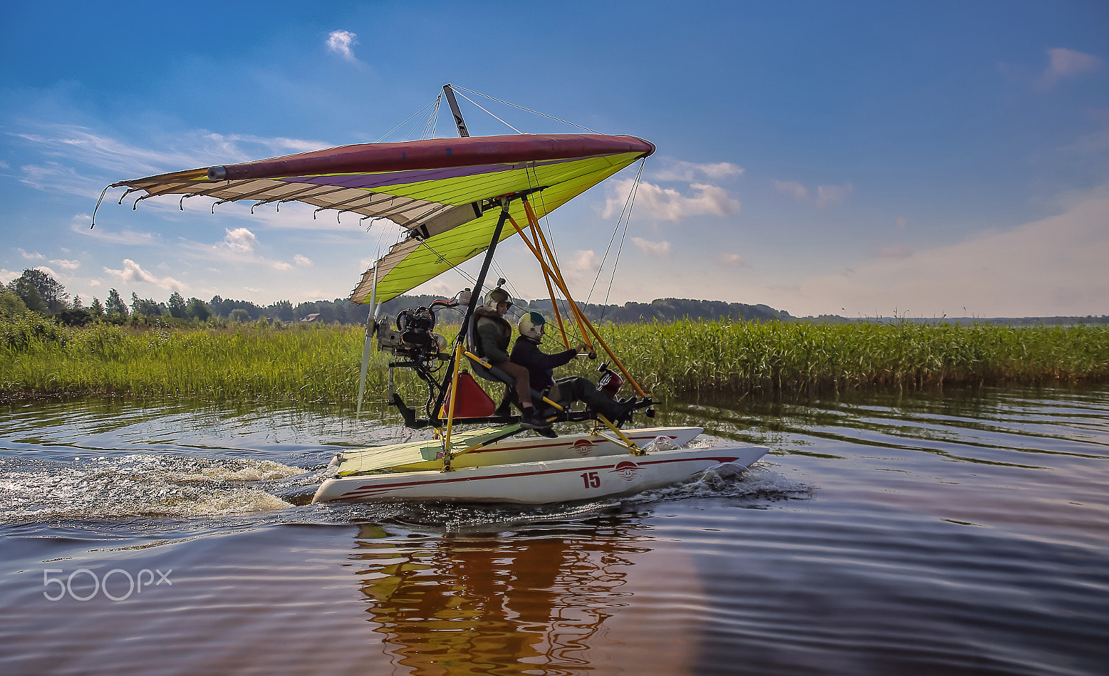 Canon EF 28-80mm f/2.8-4L sample photo. The power glider on the lake photography