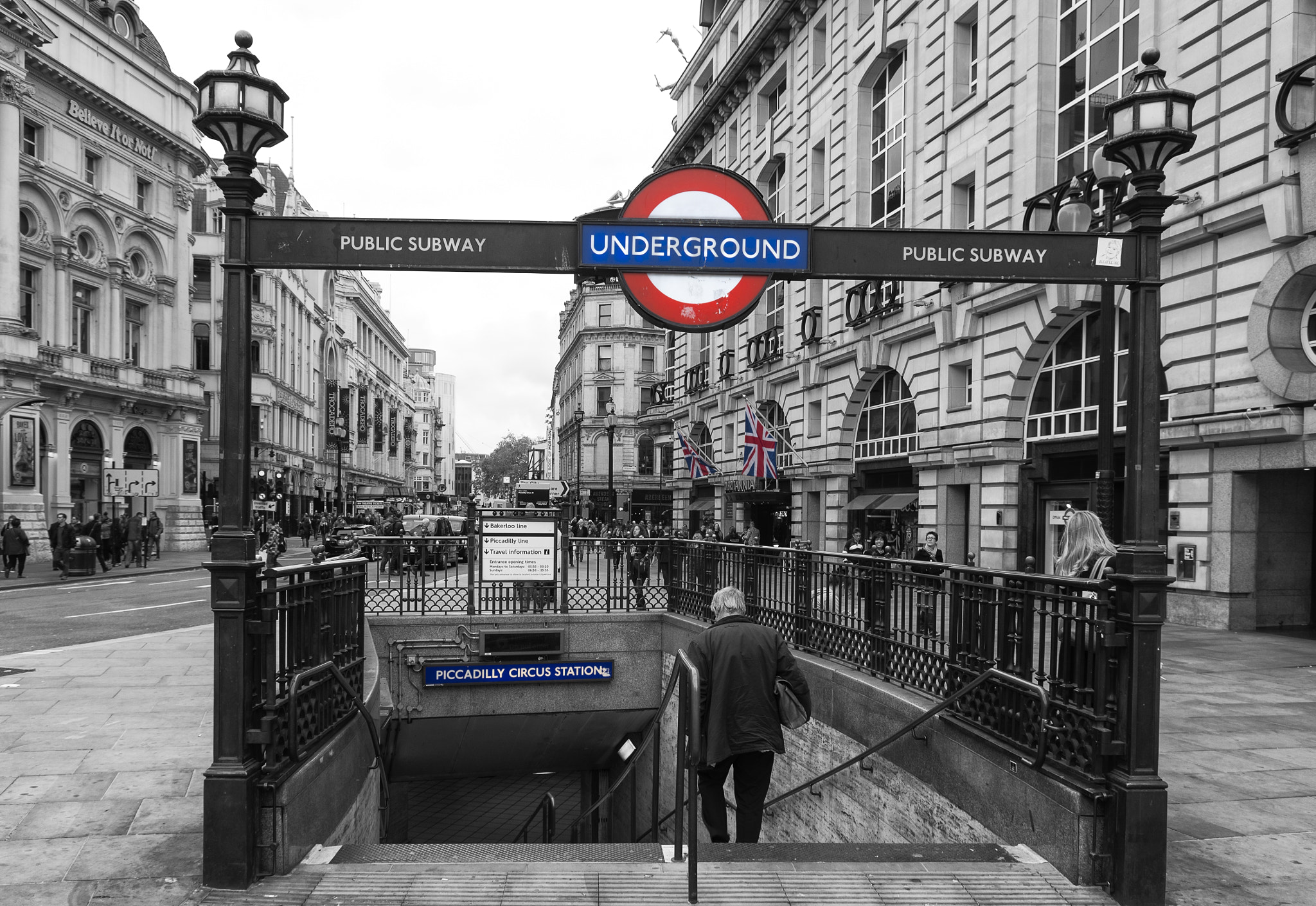 Pentax K-5 IIs sample photo. London underground entrance photography