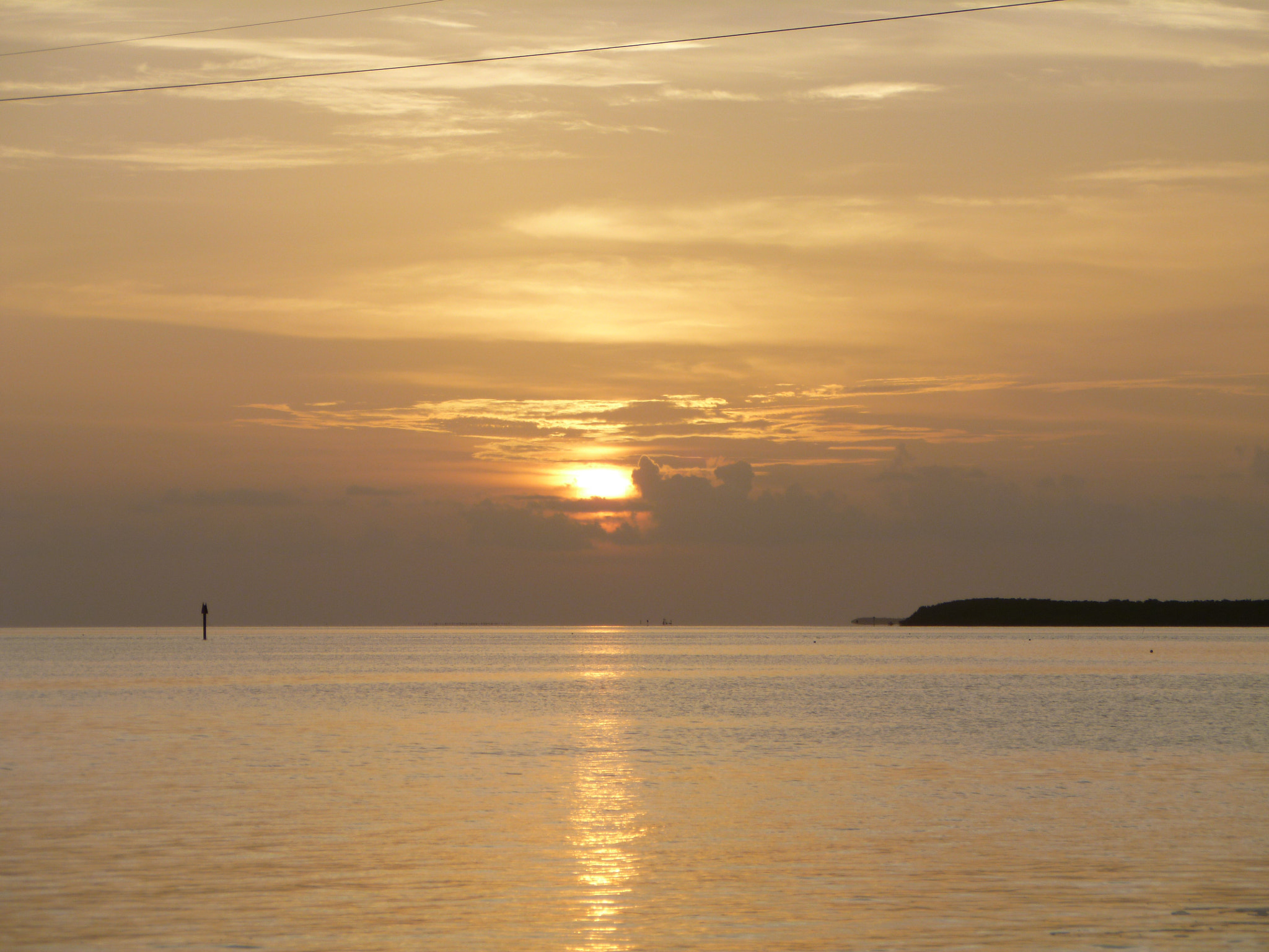 Panasonic DMC-FS30 sample photo. Sunset from the florida keys photography
