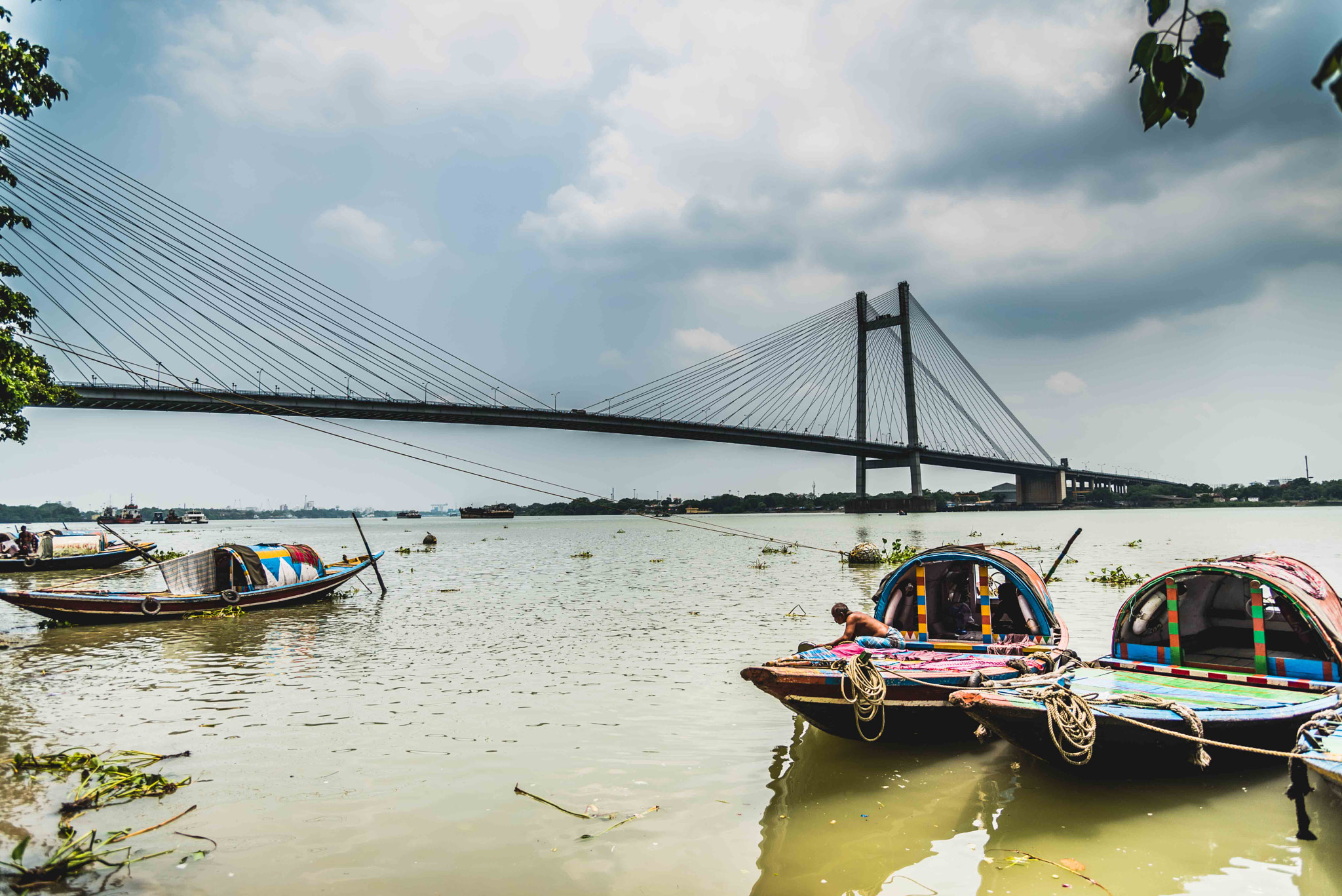 The Boats by the Ganges