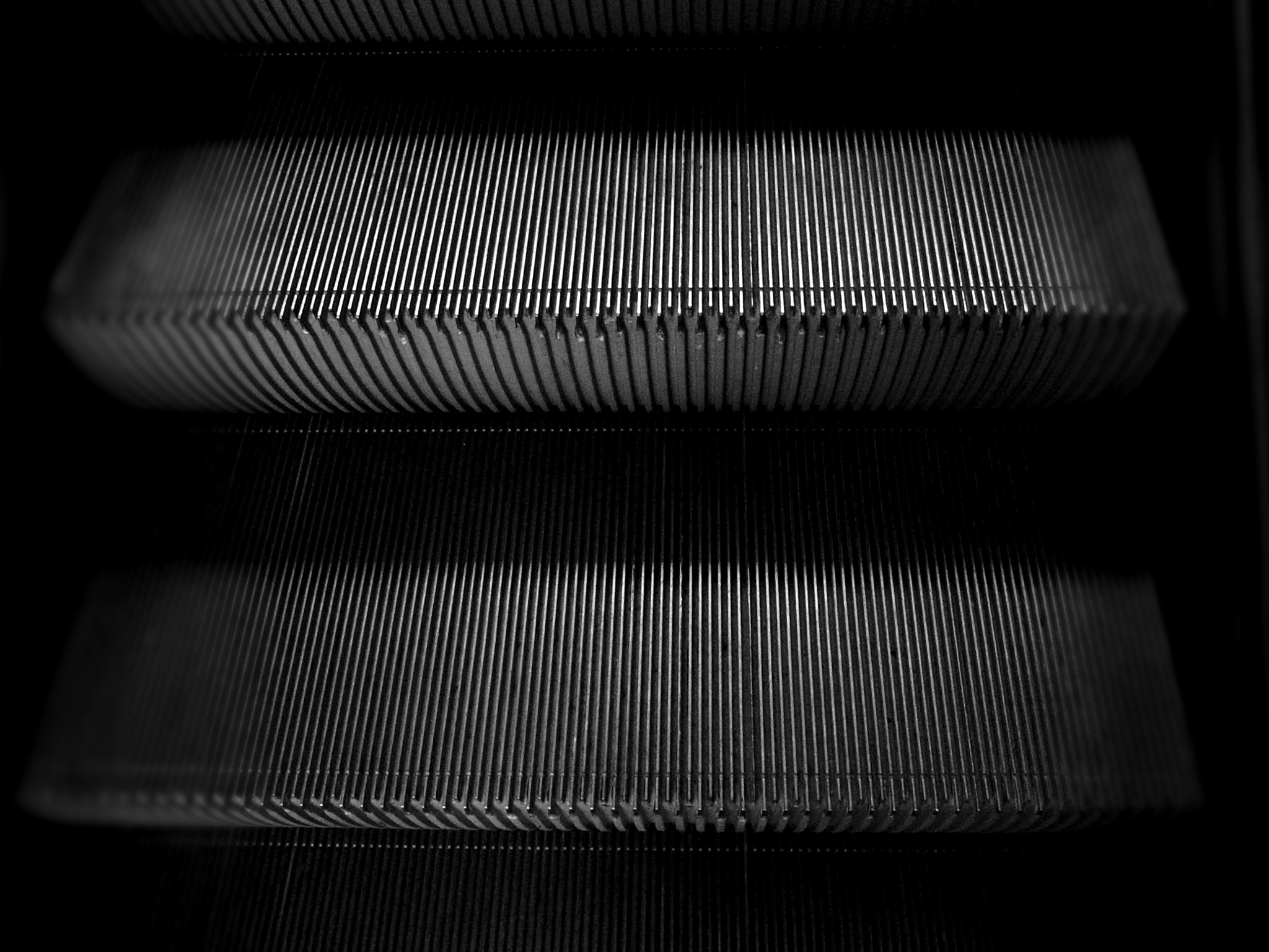 Ricoh CX5 sample photo. Escalator photography